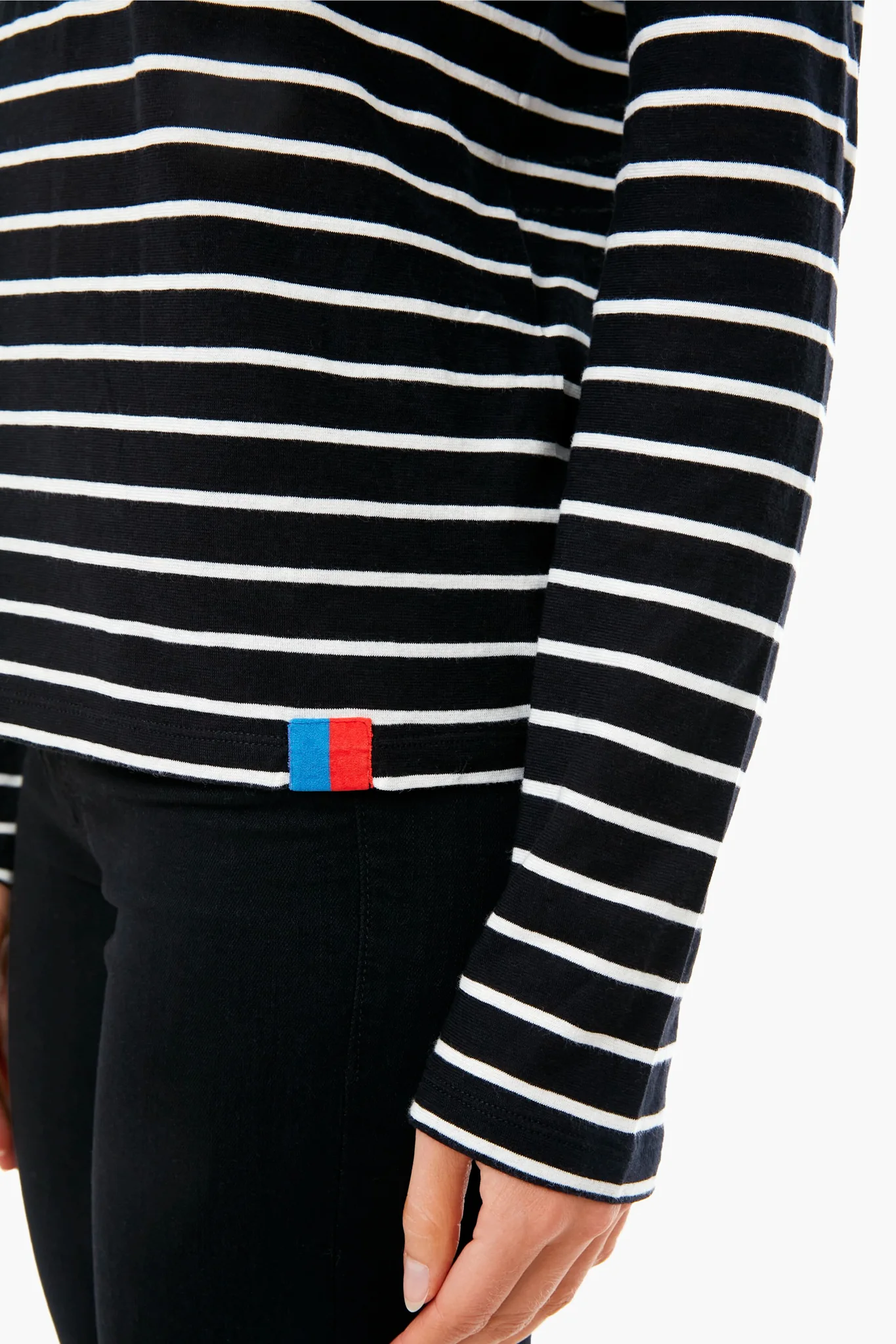 The Black Striped Tissue Turtleneck - Image 3