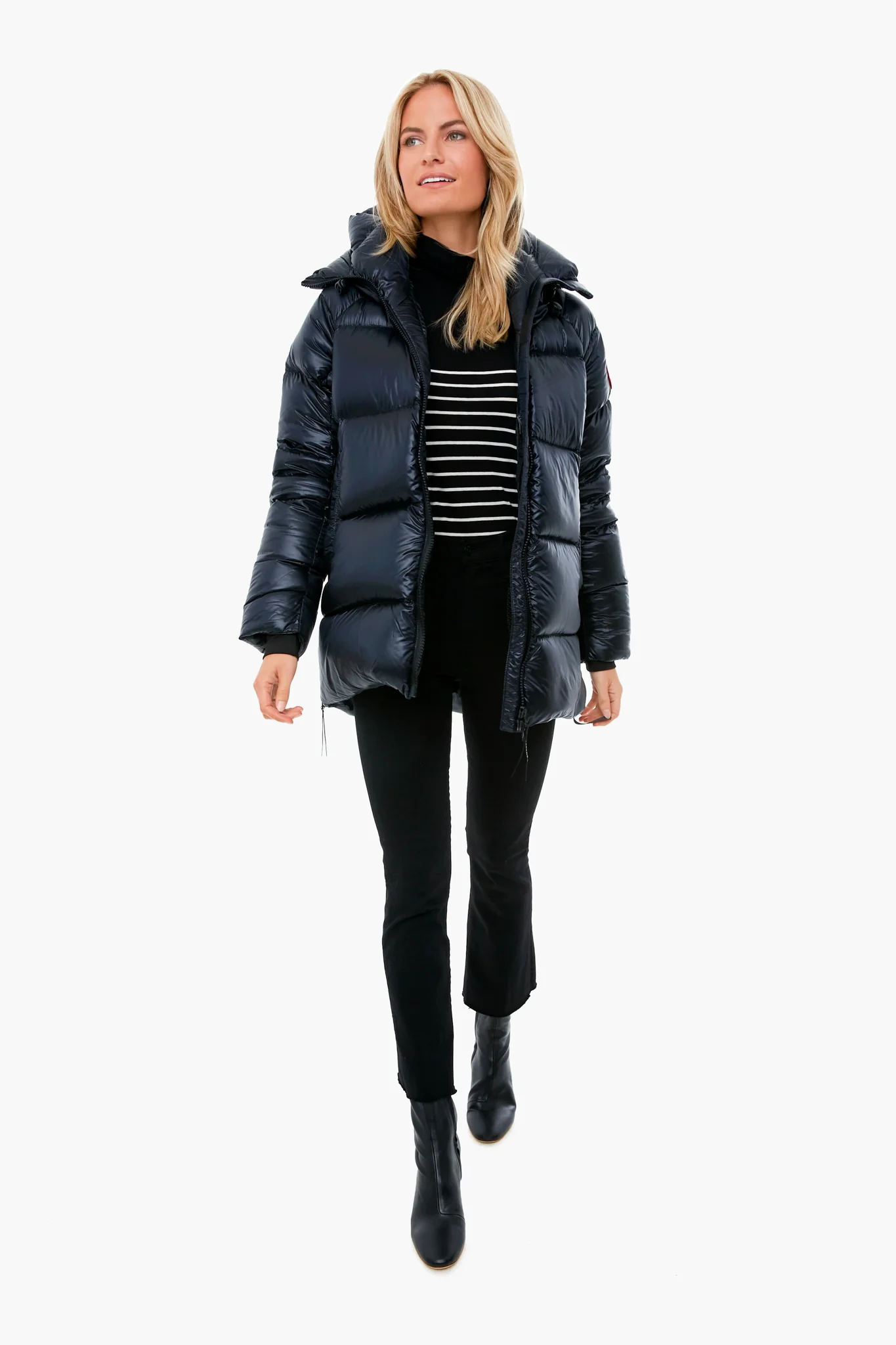 The Black Striped Tissue Turtleneck - Image 4