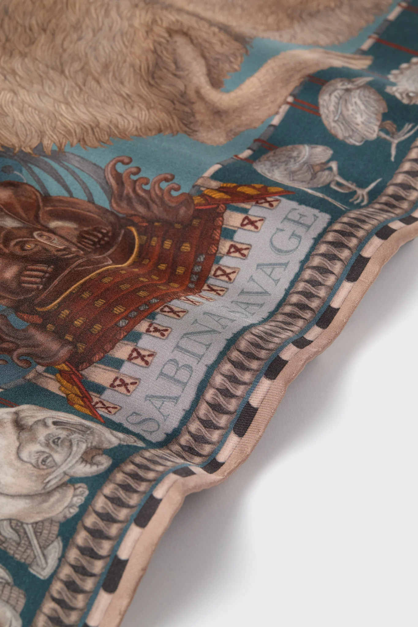 The Floating Rabbits Cameo Large Square Scarf - Image 4