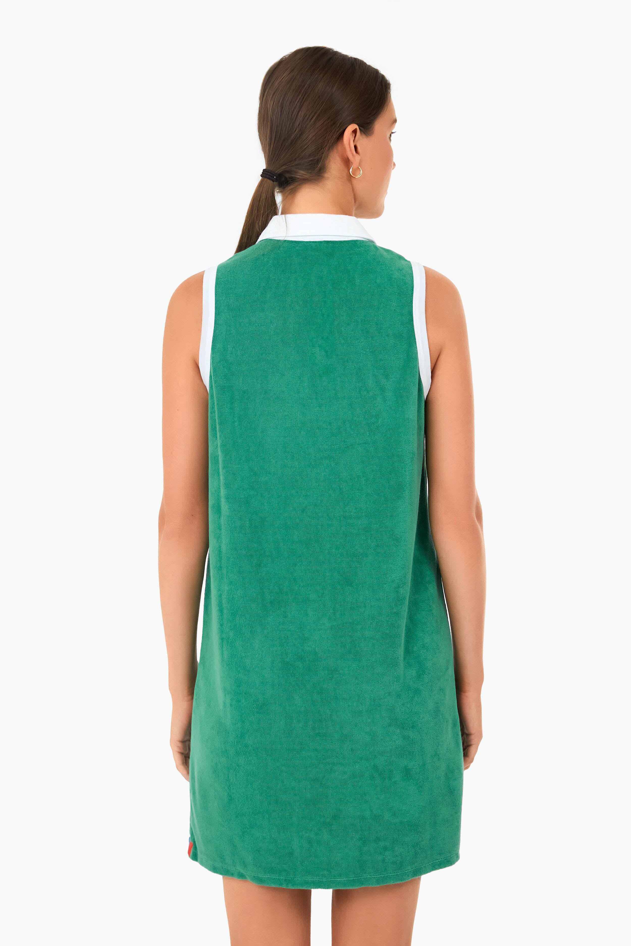 The Green Terry Polo Dress - Image 4