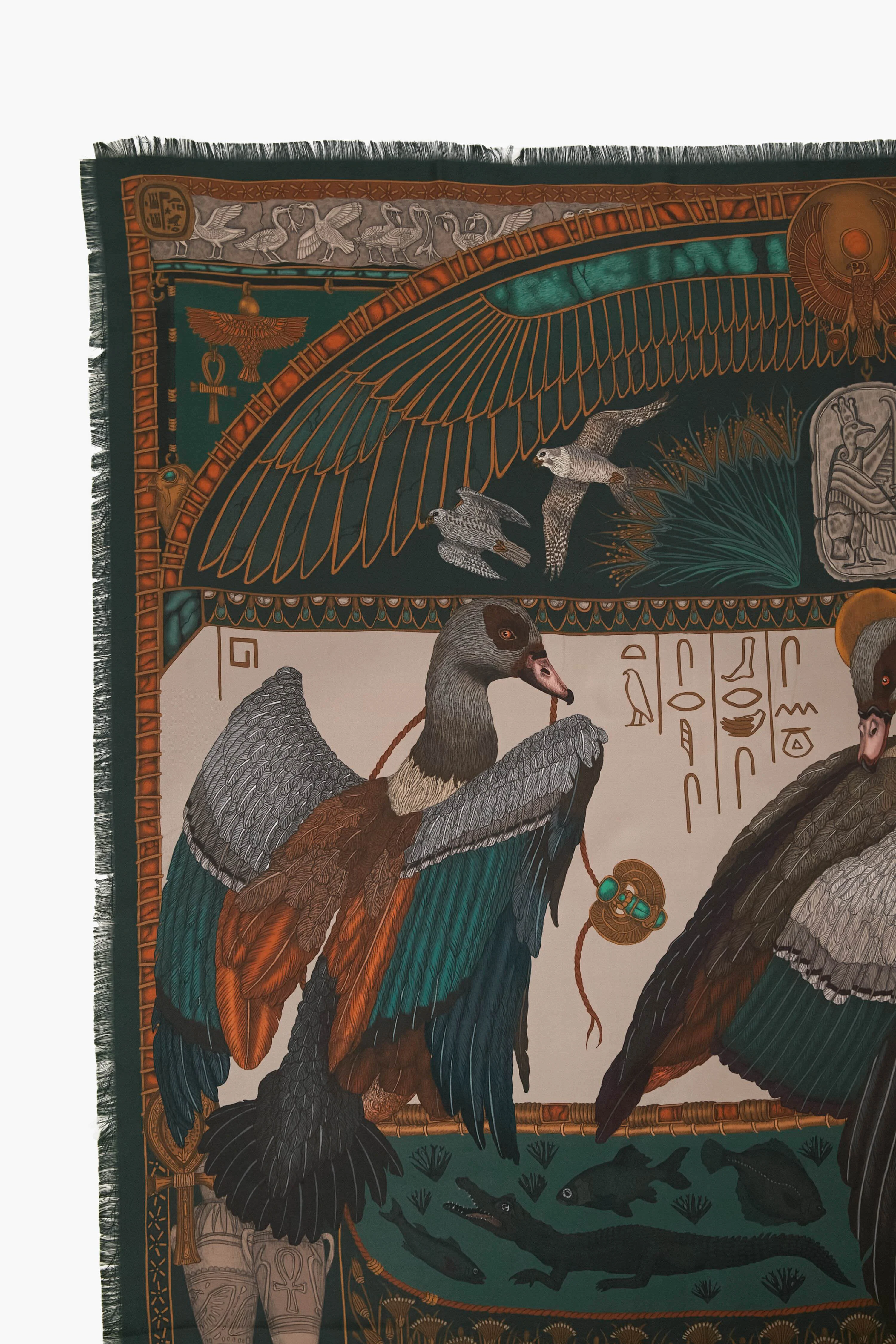 The Papyrus and Parchment Harolds of Horus Large 135 cm Scarf - Image 5