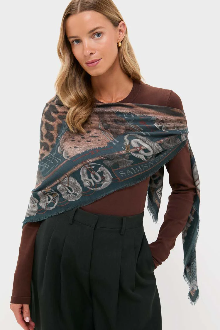 The Lunar Leopard Winter Large 135 cm Scarf - Image 2
