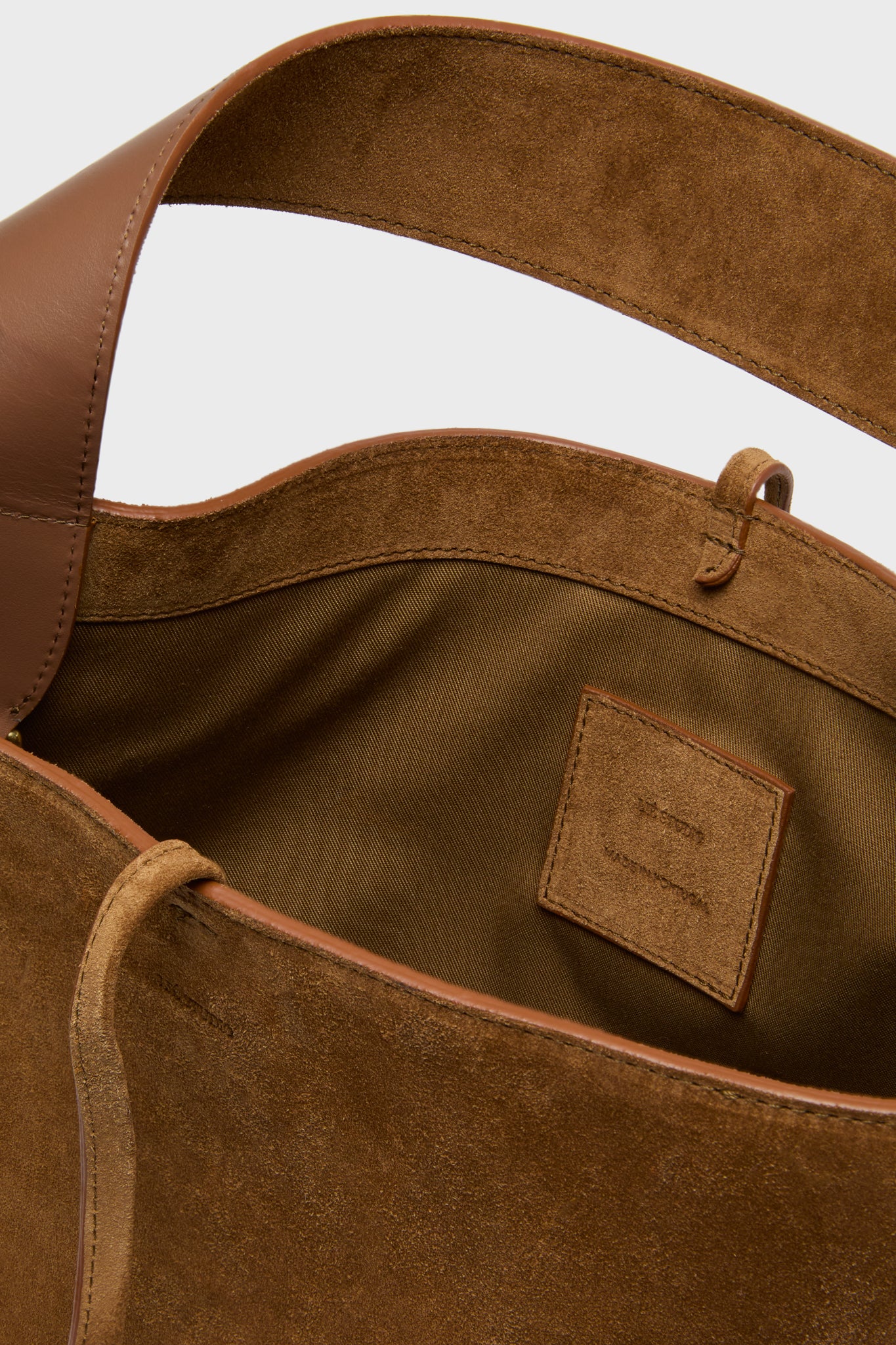 The Maple Brown Suede Norma Tote - Image 6
