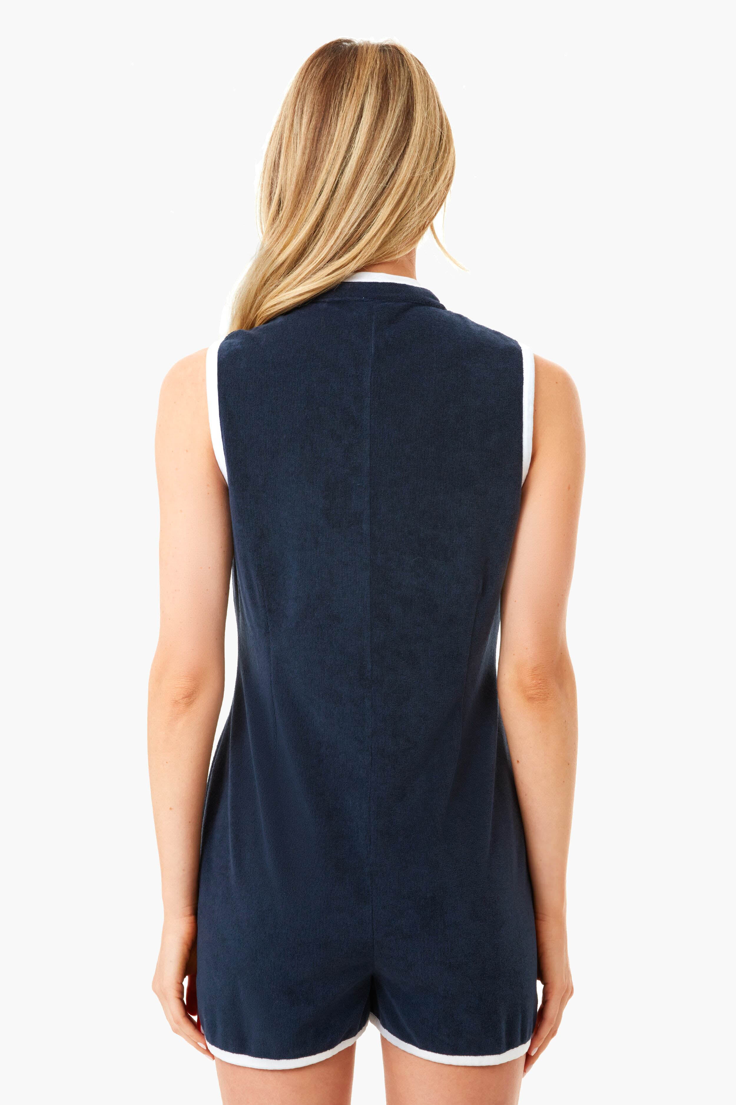 The Navy Serena Romper - Image 4