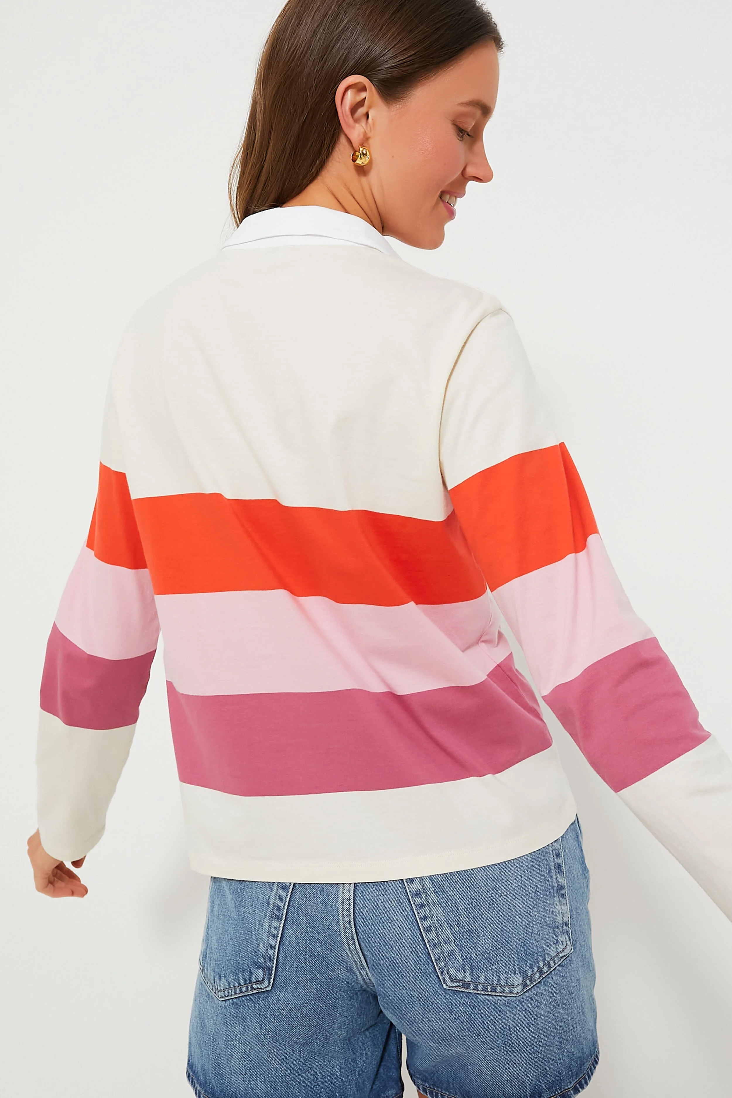 The Poppy Blush Raspberry Colorblock Rugby - Image 4
