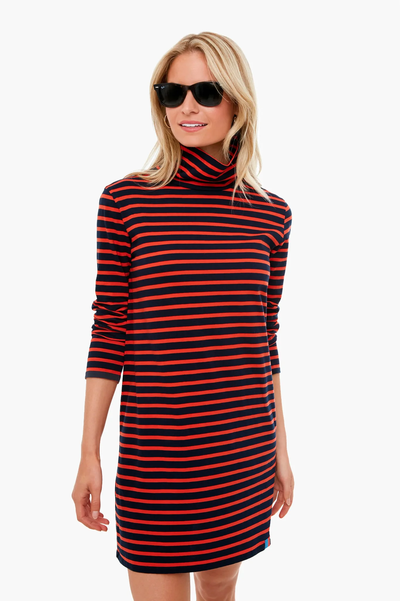 The Poppy Striped Turtleneck Dress - Image 2