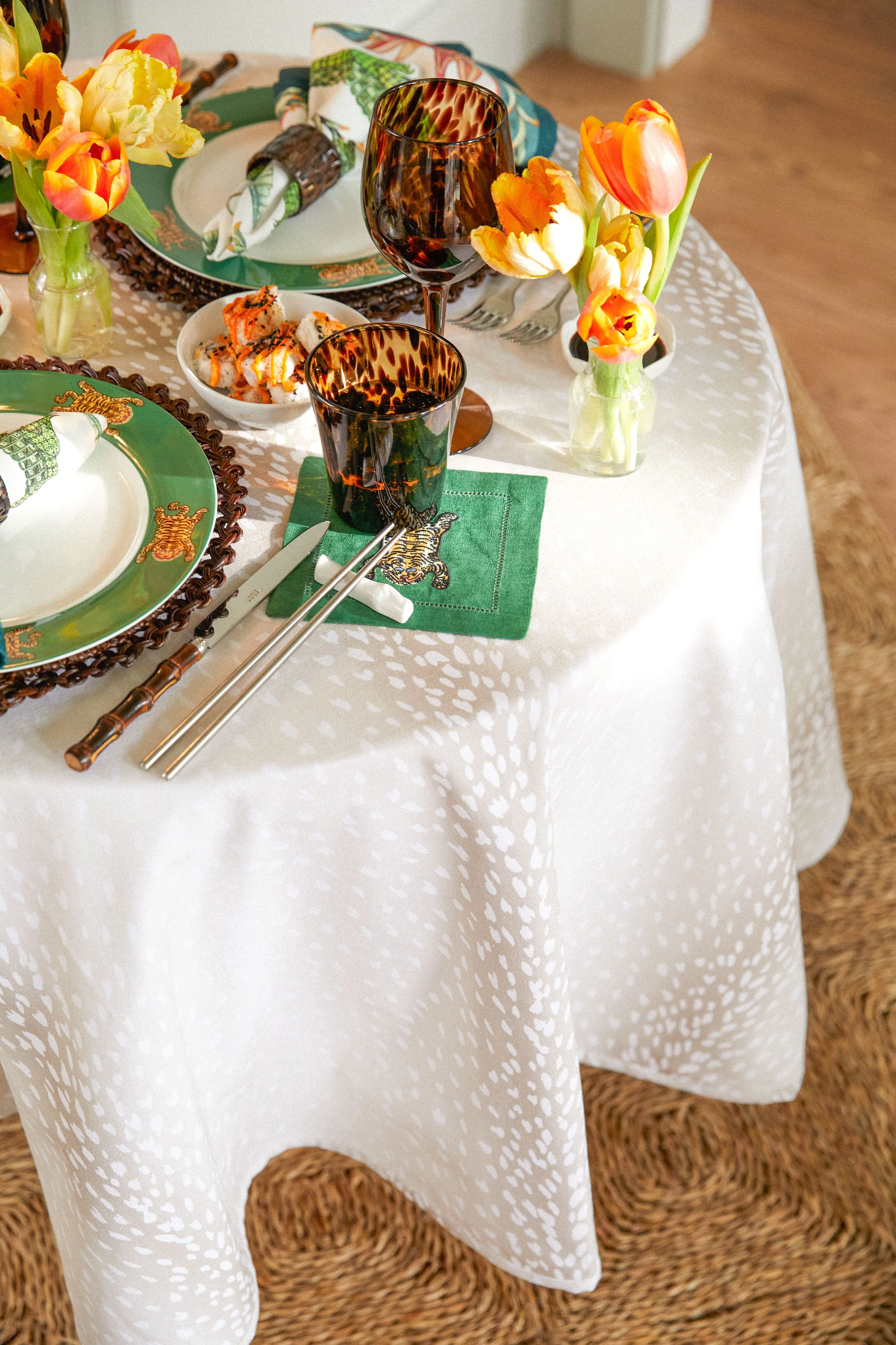 Tibetan Tiger Dinner Plate - Image 4