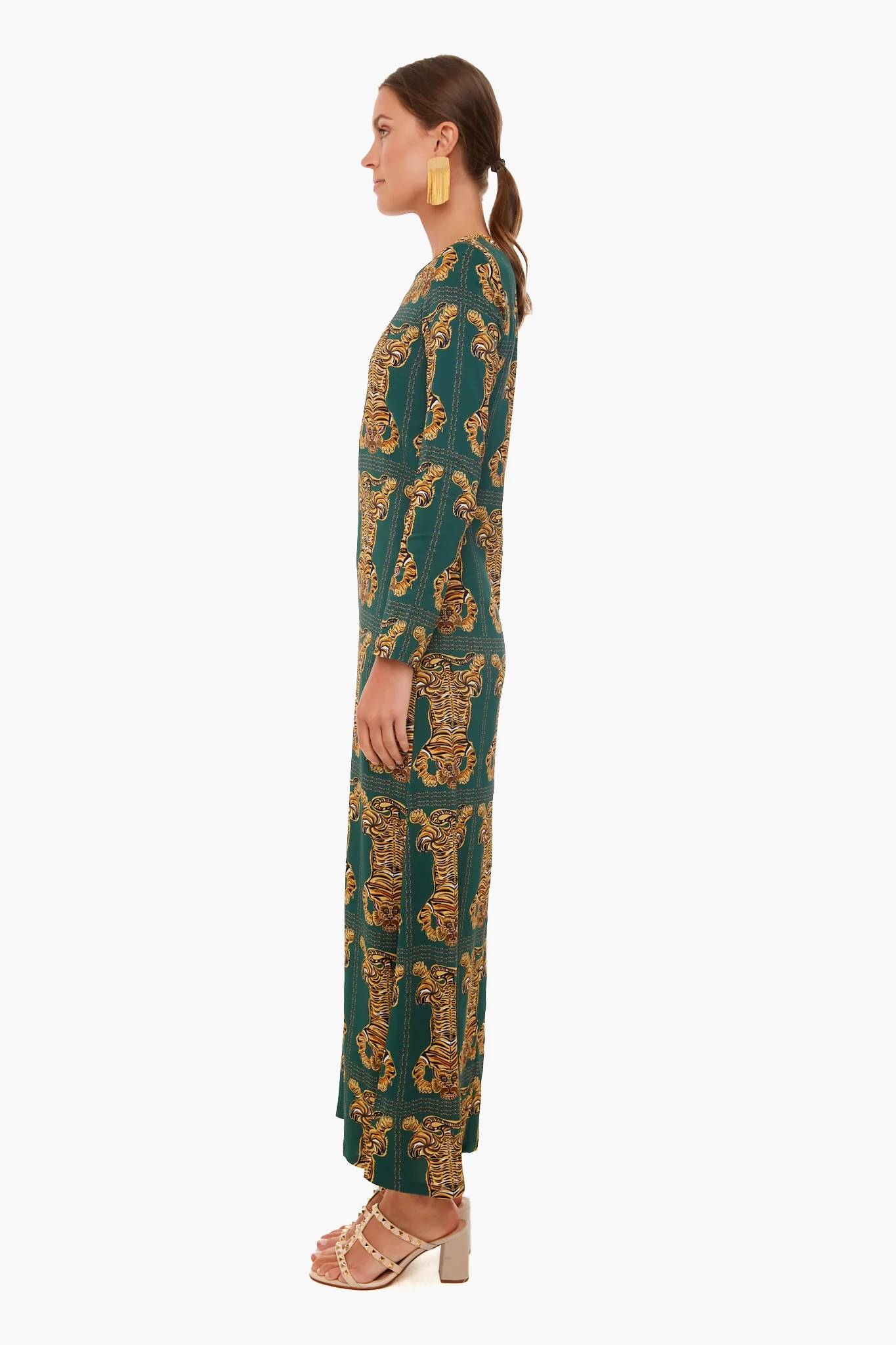 Tiger Tiles Long Sleeve Swing Dress - Image 3