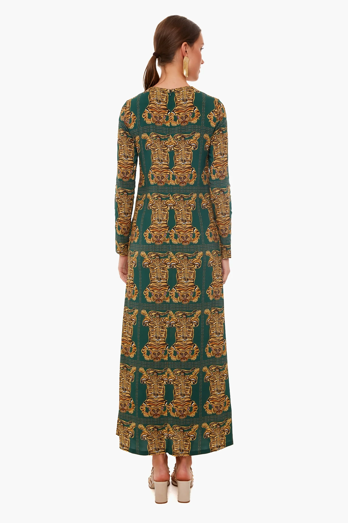 Tiger Tiles Long Sleeve Swing Dress - Image 4