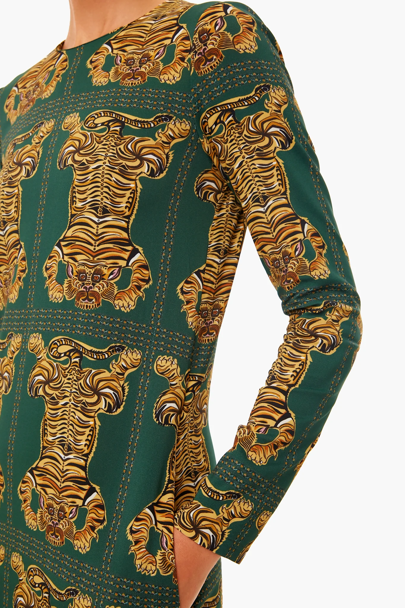 Tiger Tiles Long Sleeve Swing Dress - Image 5