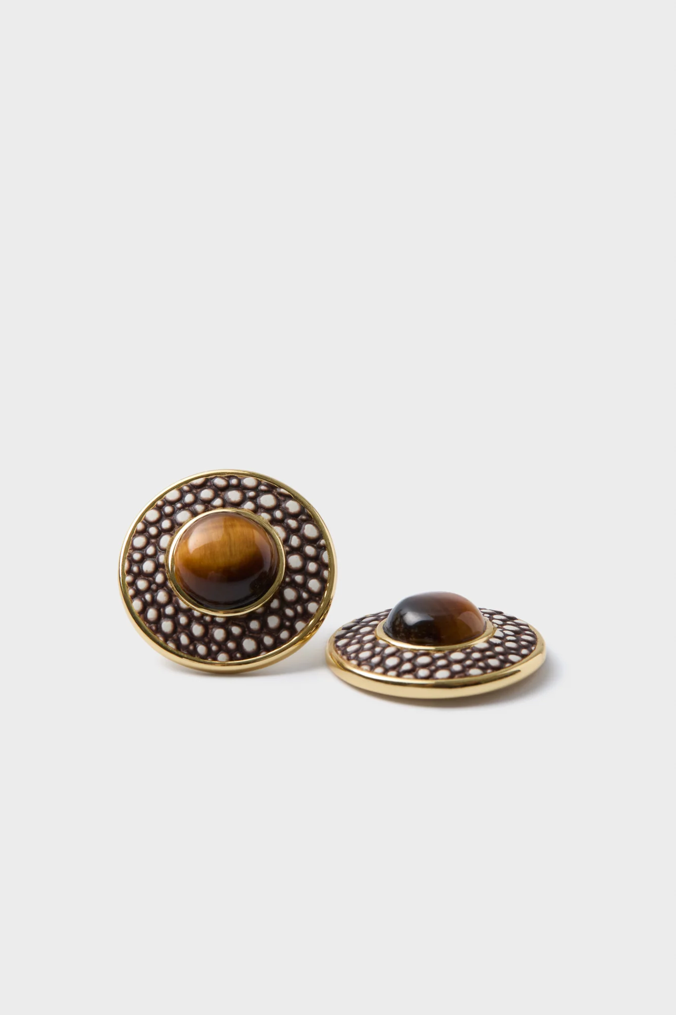 Tiger's Eye Emery Studs - Image 4