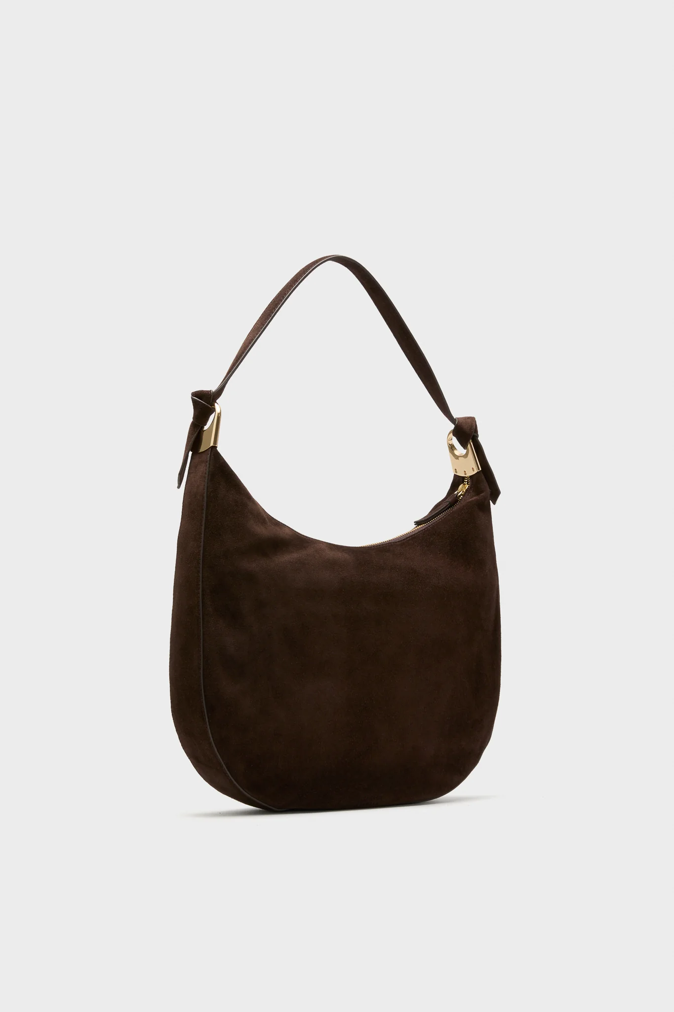 Tmoro Suede with Gold Morgan Shoulder Bag - Image 4