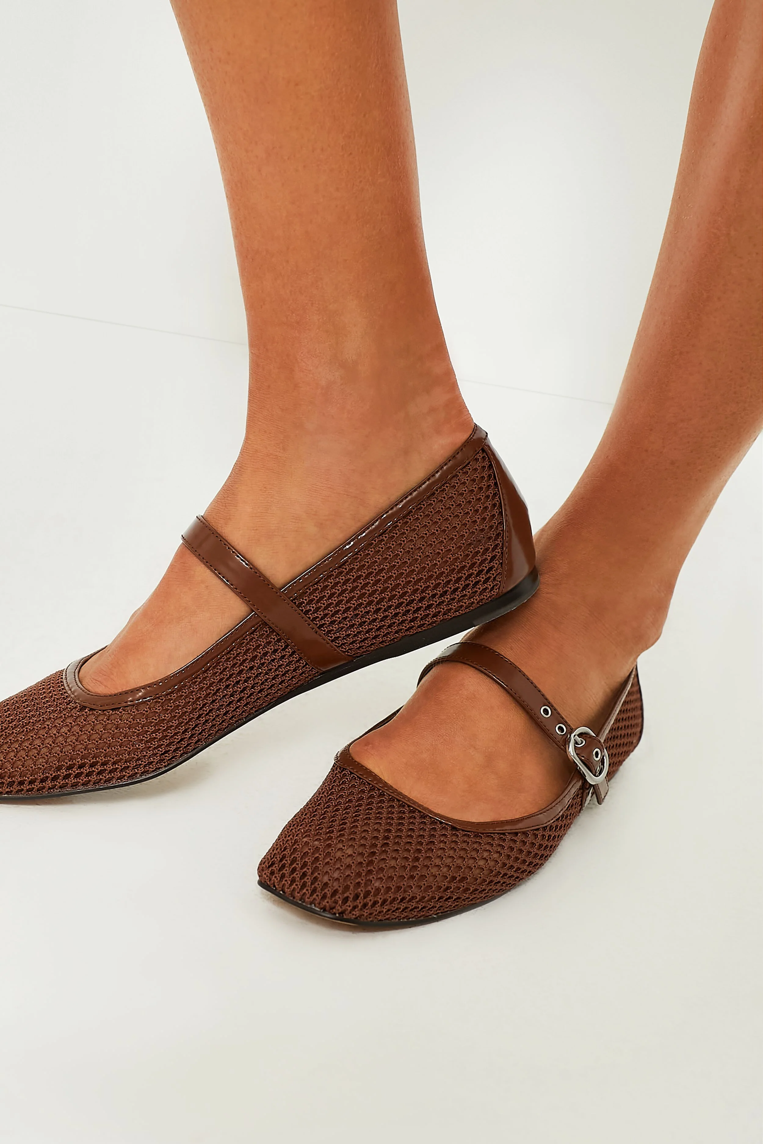 Toffee Rodini Mesh Flats - Image 3