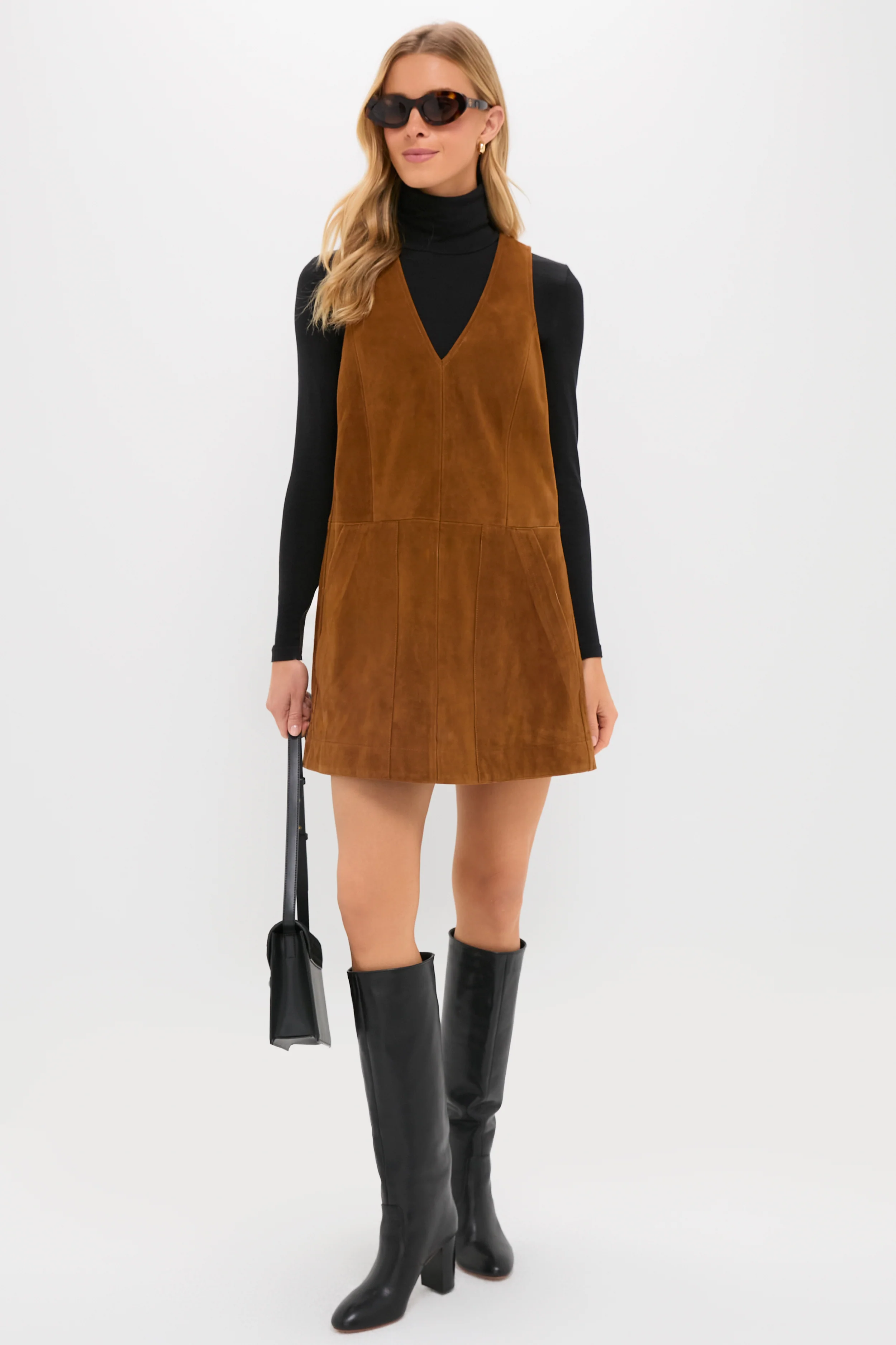 Toffee Suede Bailey Dress - Image 2