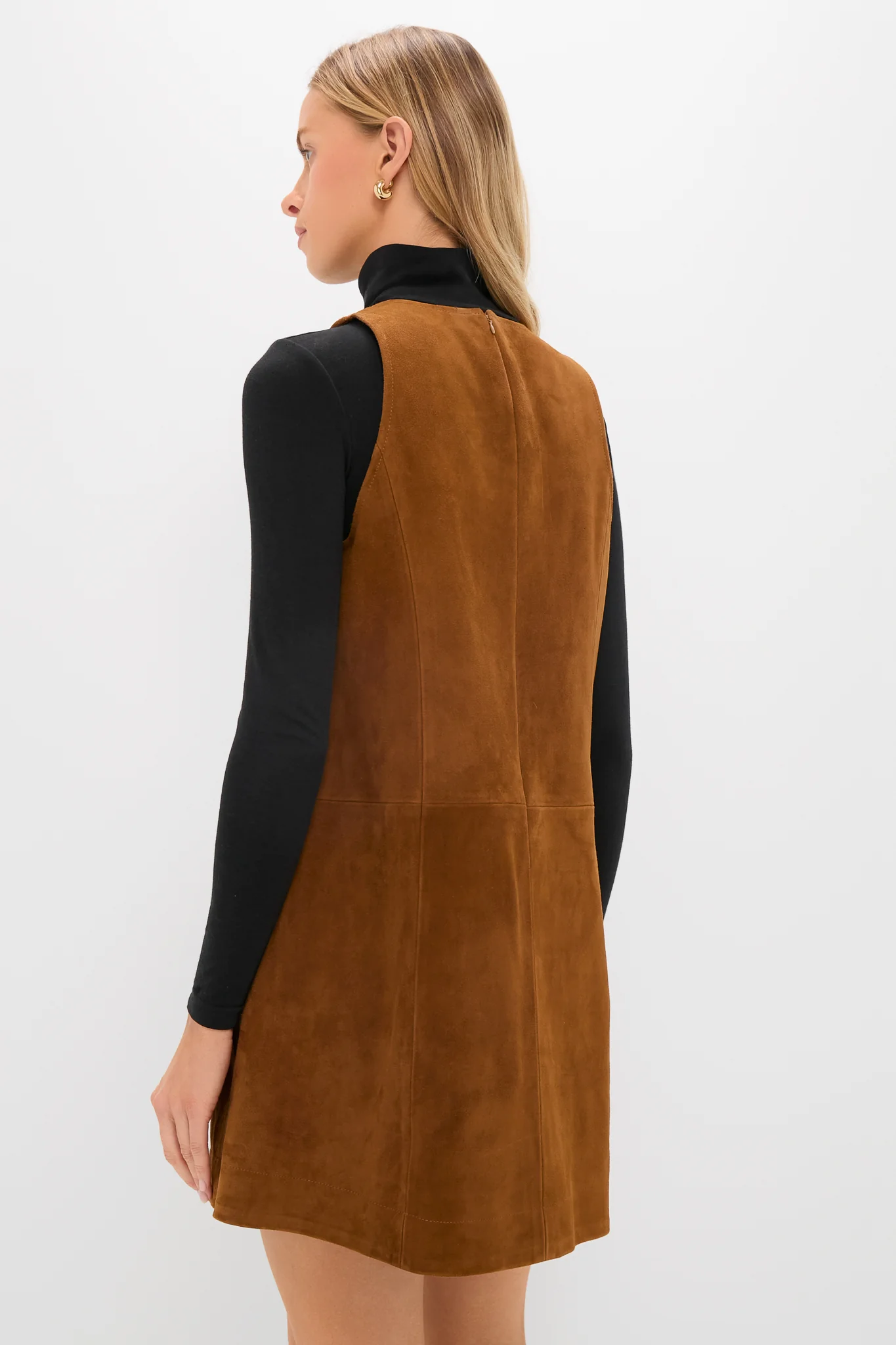 Toffee Suede Bailey Dress - Image 4