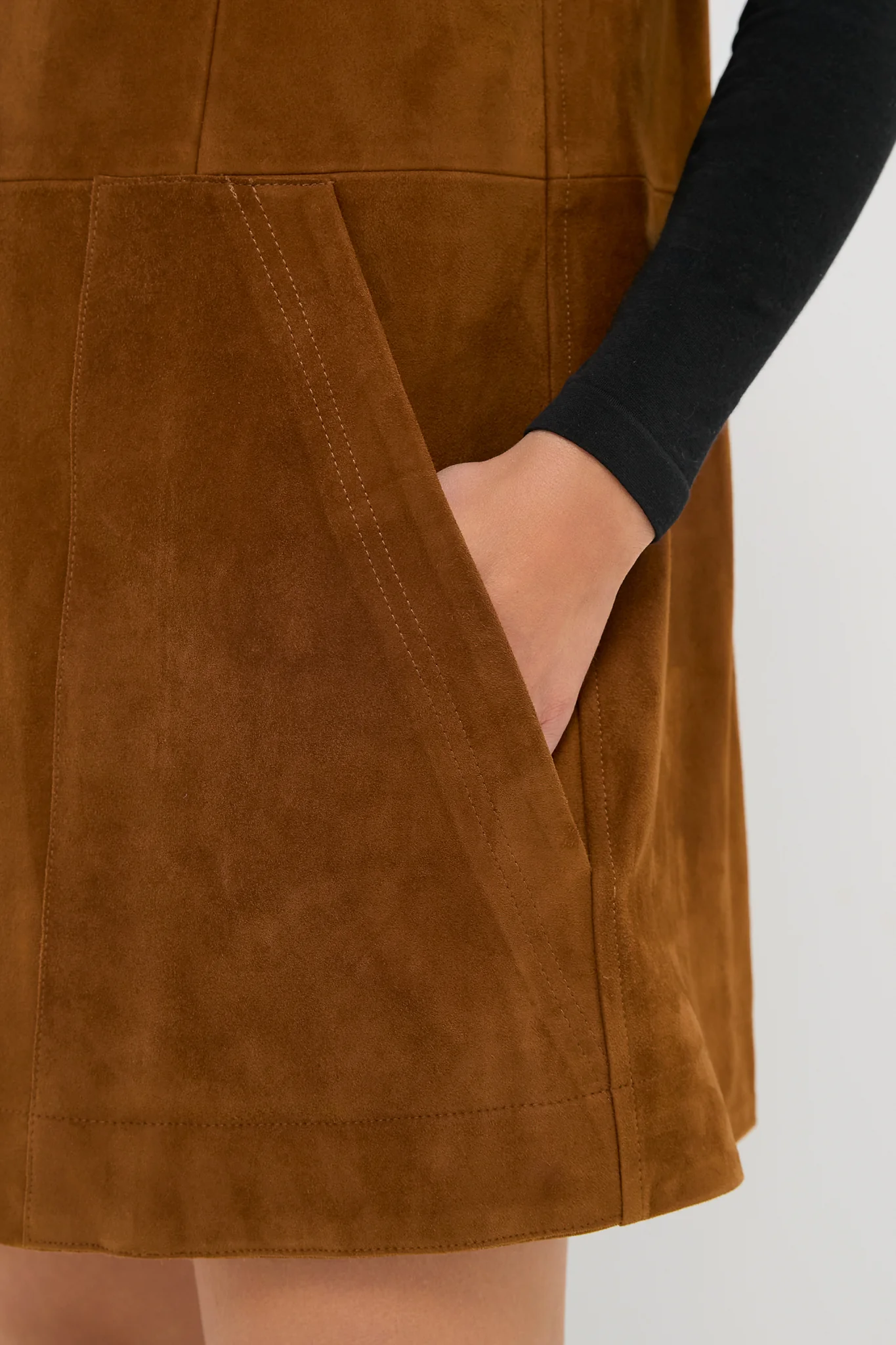 Toffee Suede Bailey Dress - Image 5