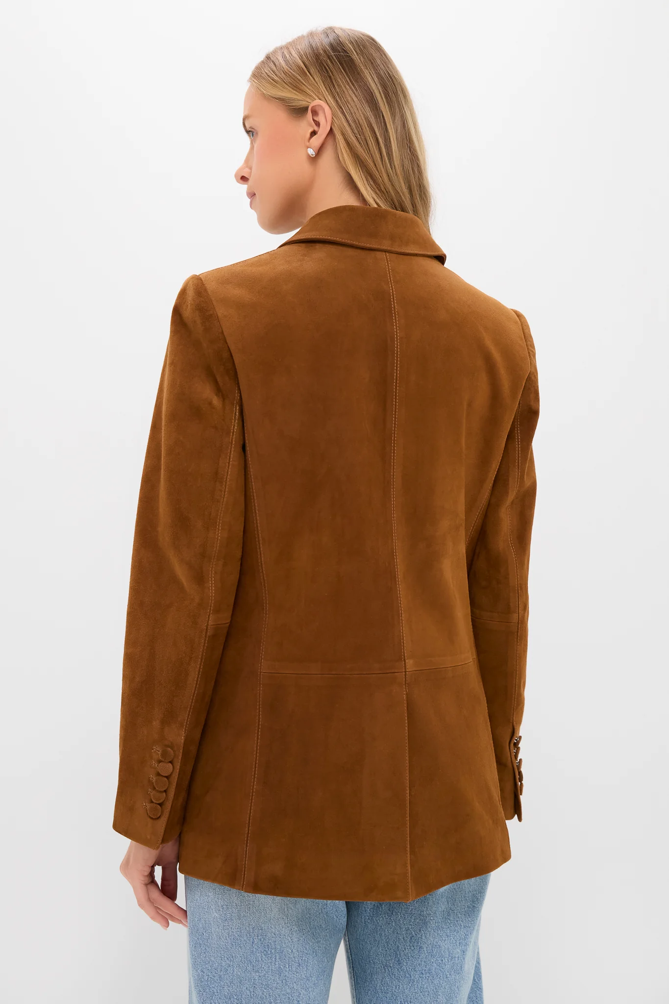 Toffee Suede Leo Blazer - Image 4