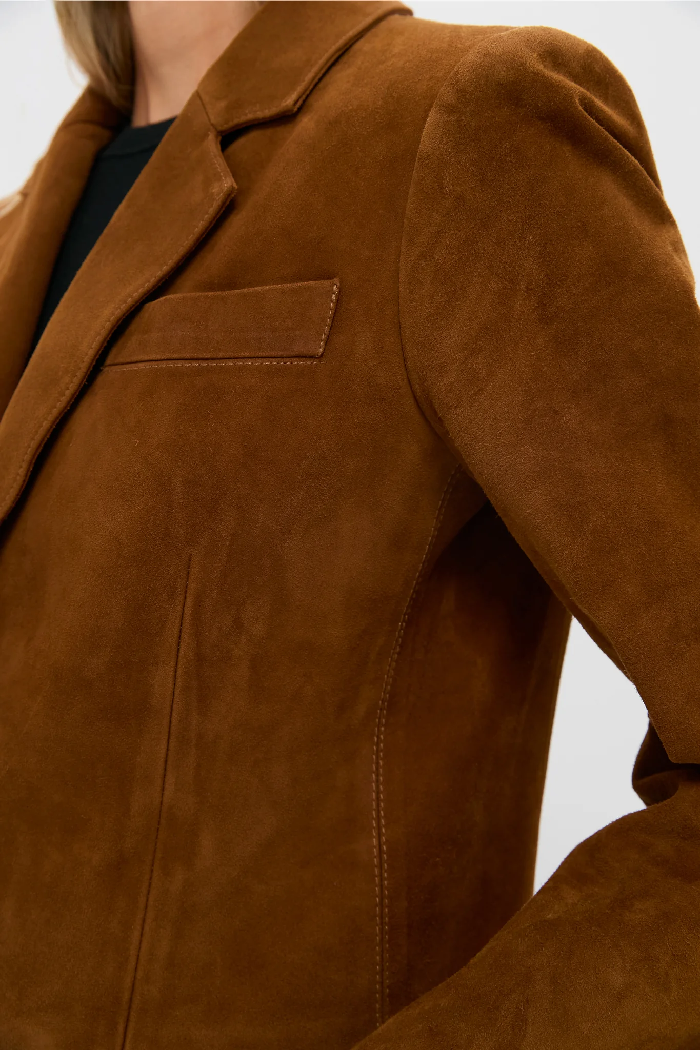 Toffee Suede Leo Blazer - Image 5