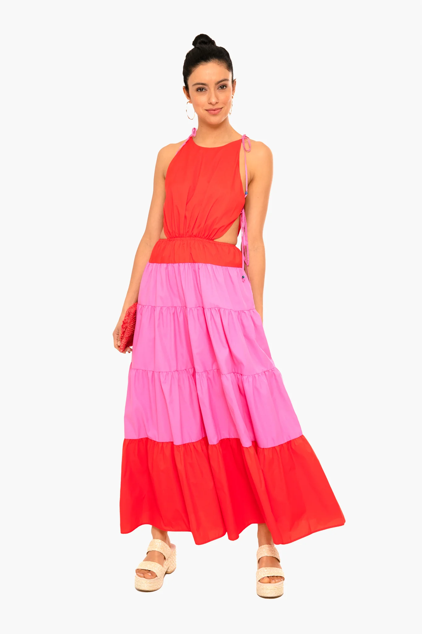 Tomato and Wild Orchid Minerva Dress - Image 2