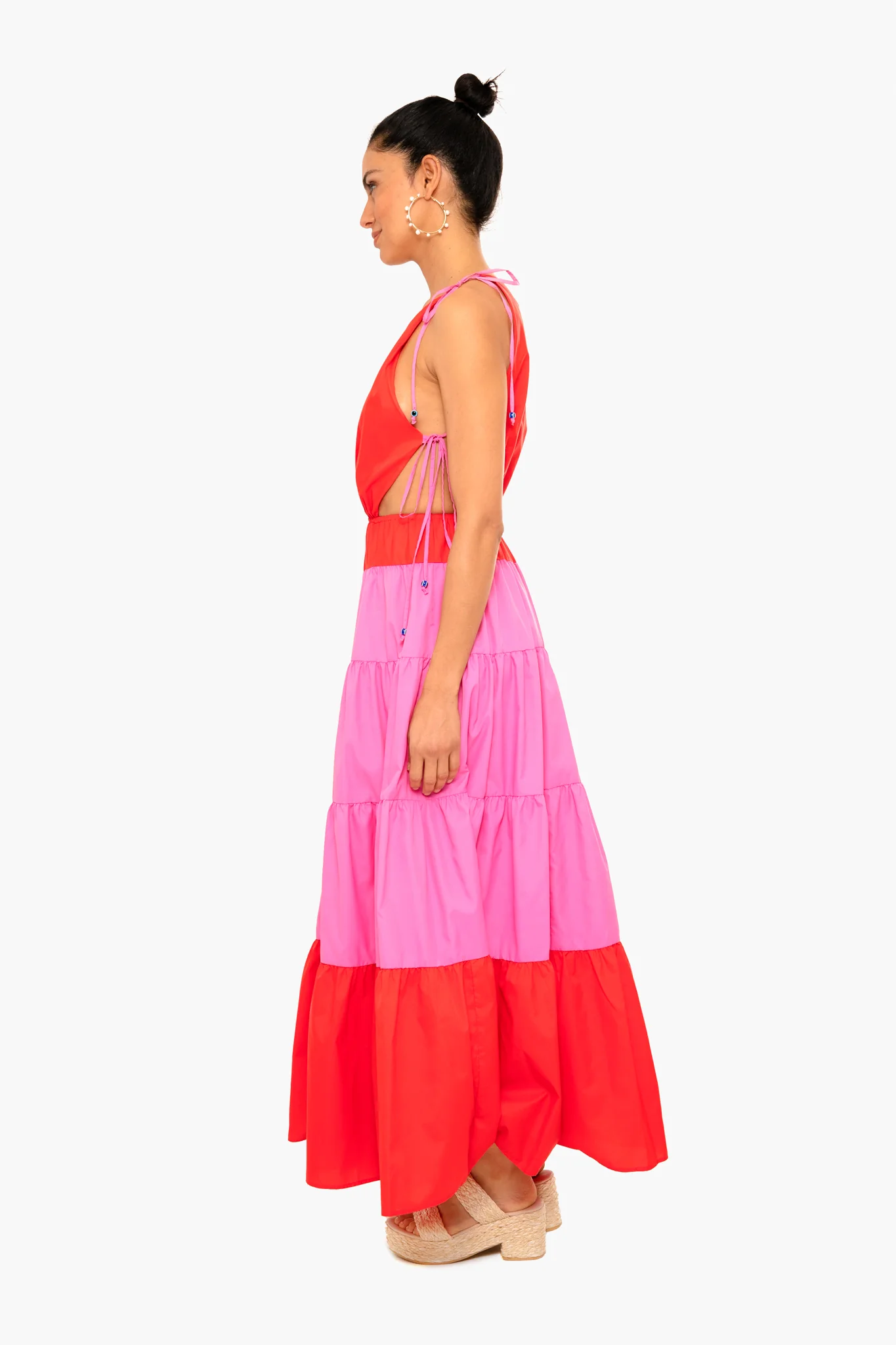 Tomato and Wild Orchid Minerva Dress - Image 3