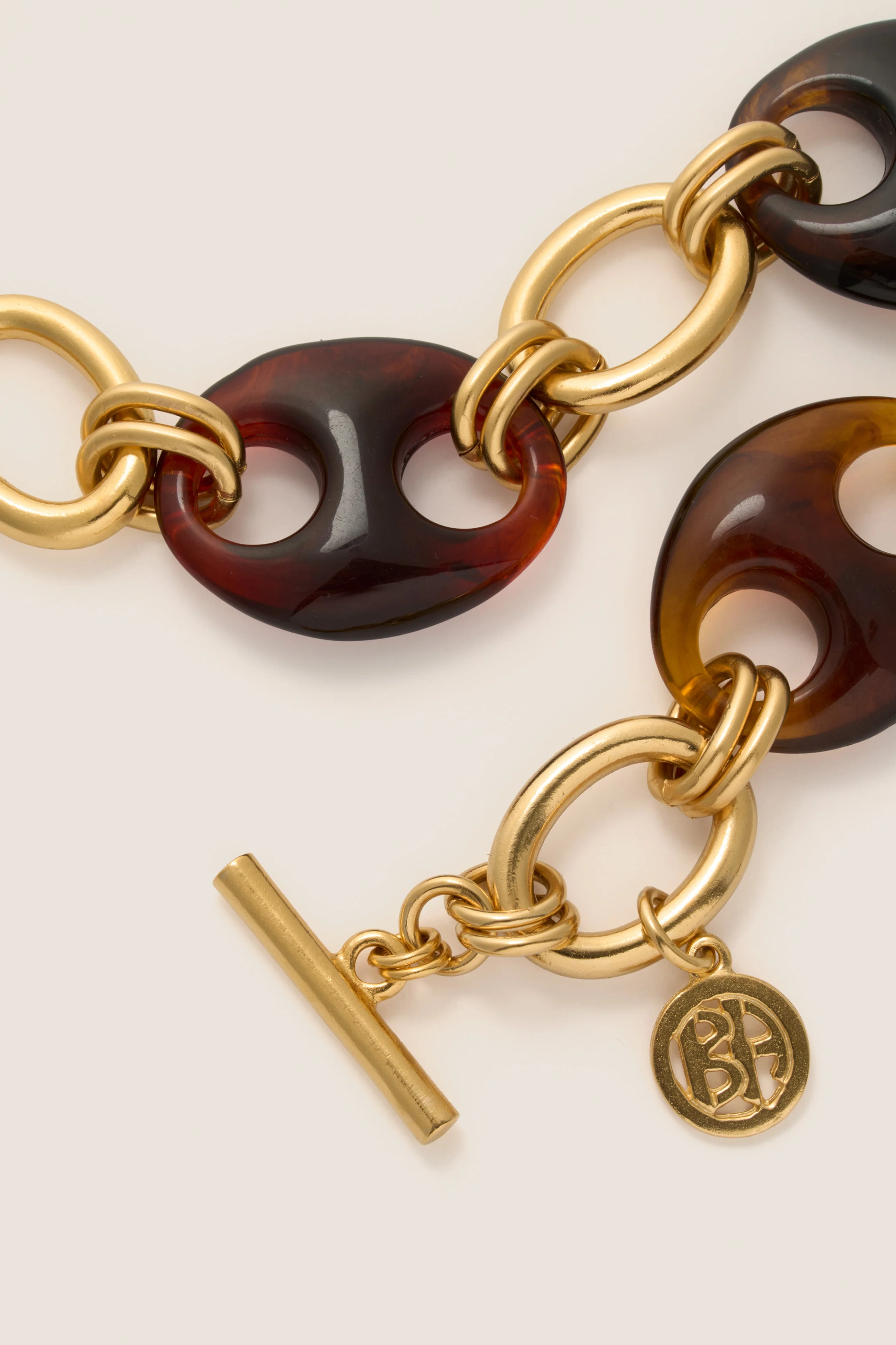 Tortoise and Gold Chain Bracelet - Image 4