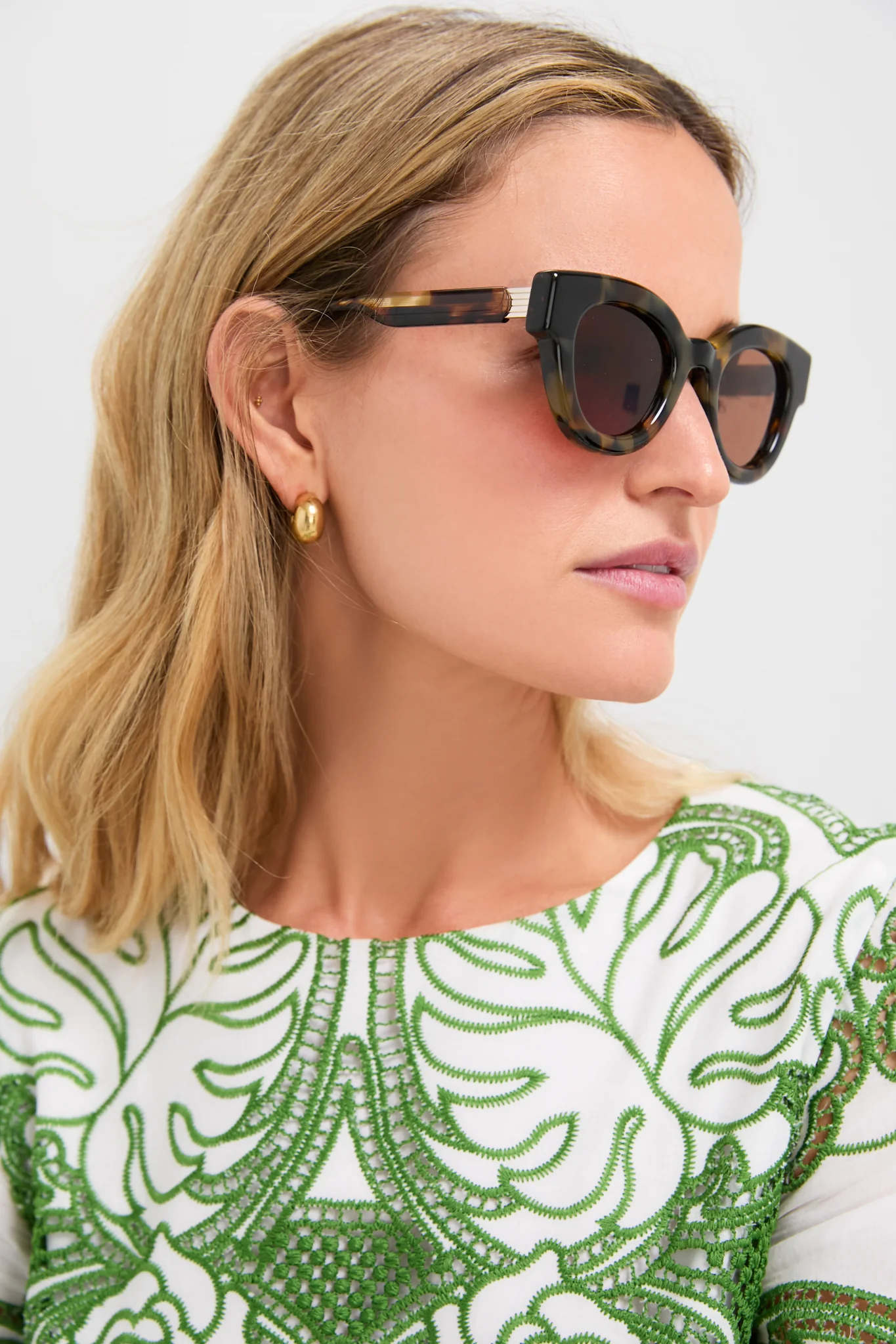 Tortoise Paoli Sunglasses - Image 2