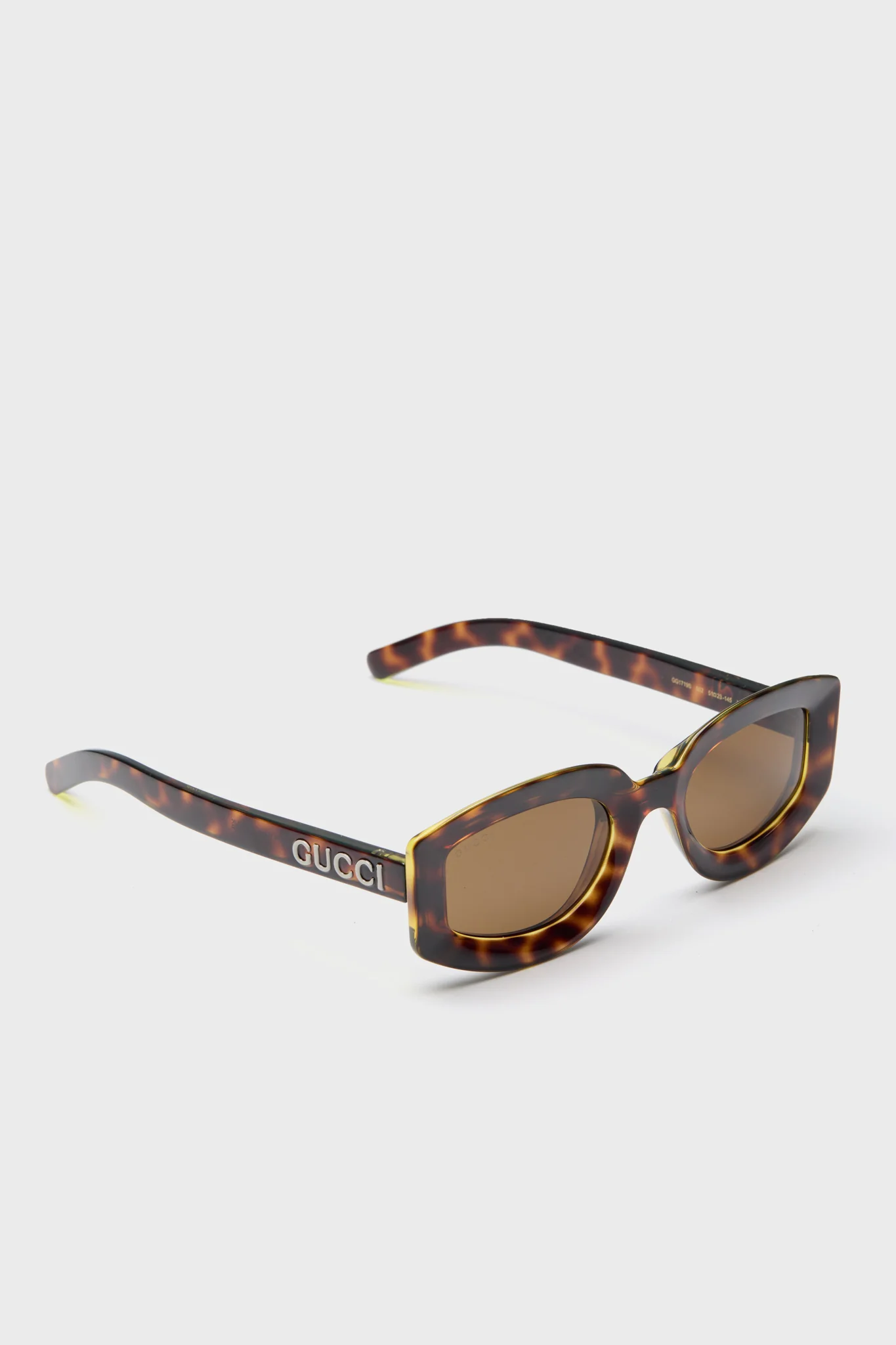 Tortoise Rectangle Sunglasses - Image 3