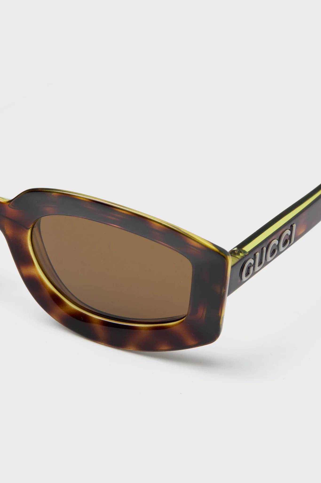 Tortoise Rectangle Sunglasses - Image 4