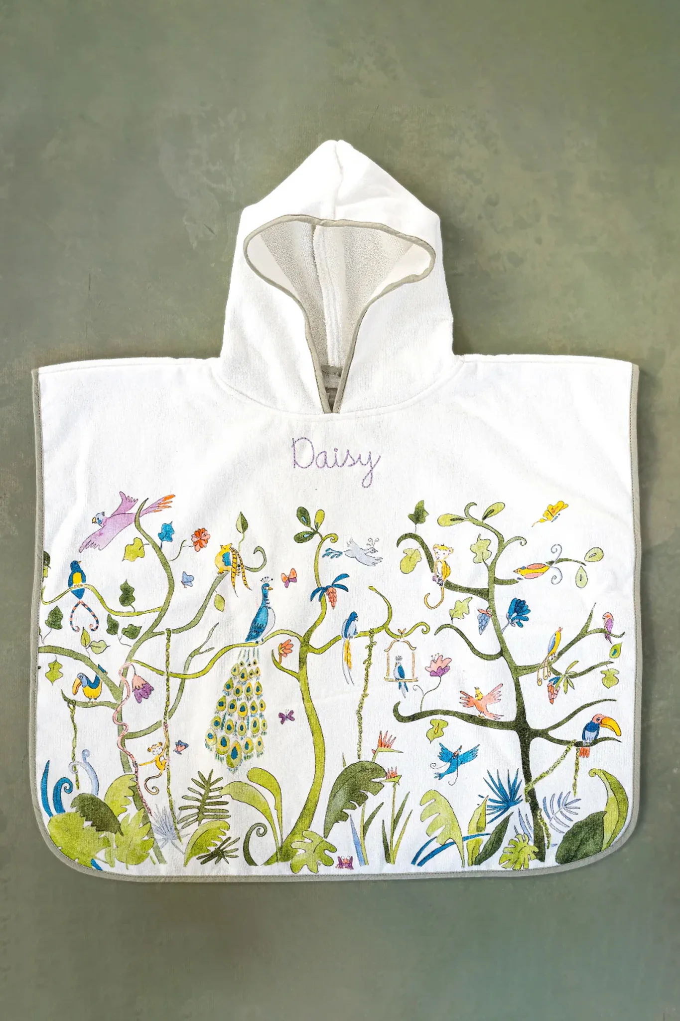Tropical Chinoiserie Swim Poncho - Image 3