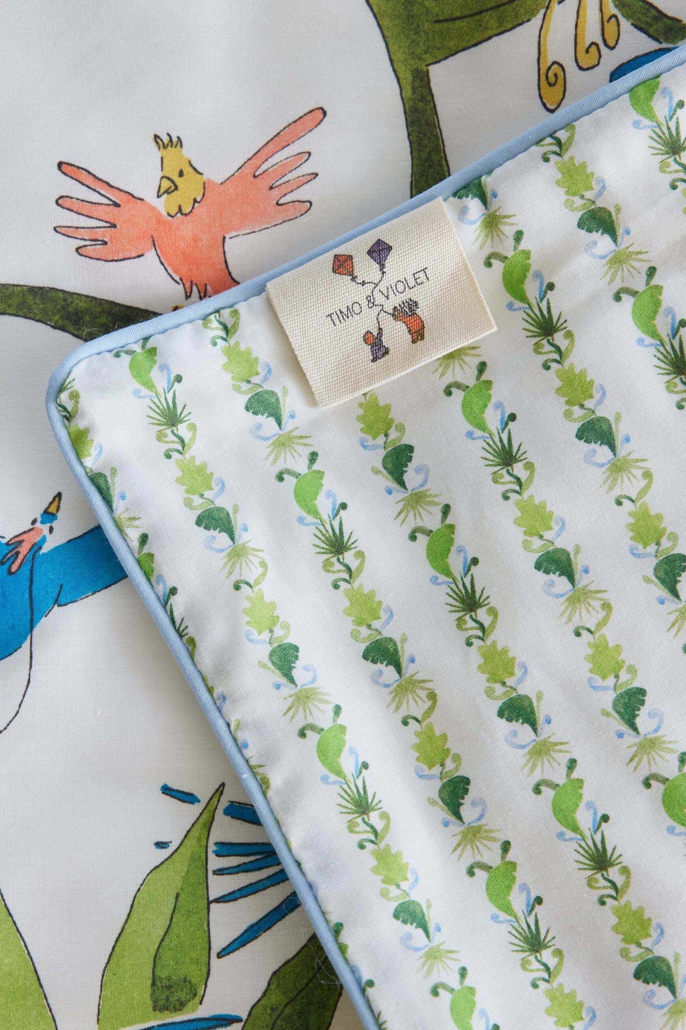 Tropical Placement Reversible Crib Quilt - Image 2