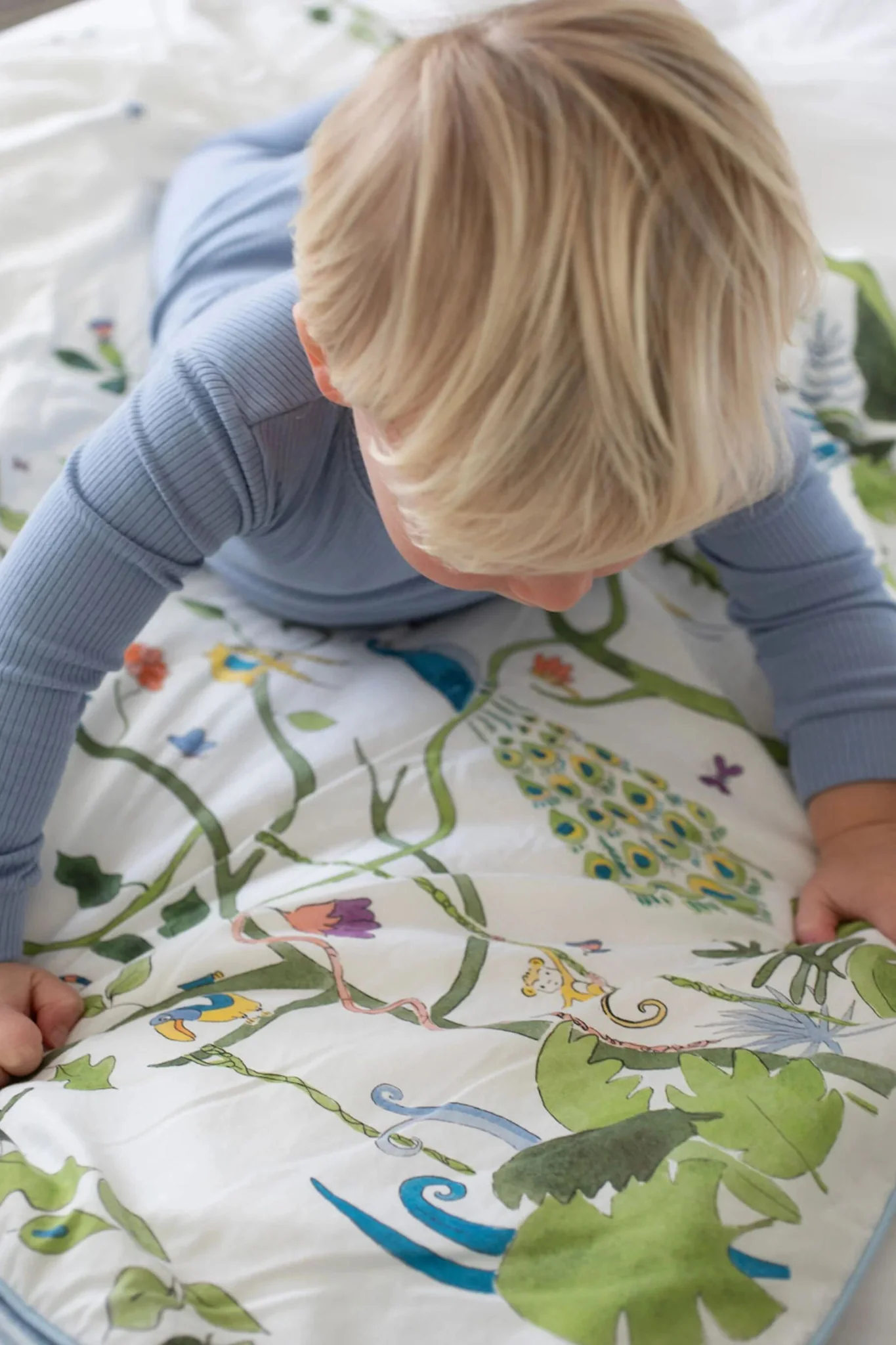 Tropical Placement Reversible Crib Quilt - Image 3