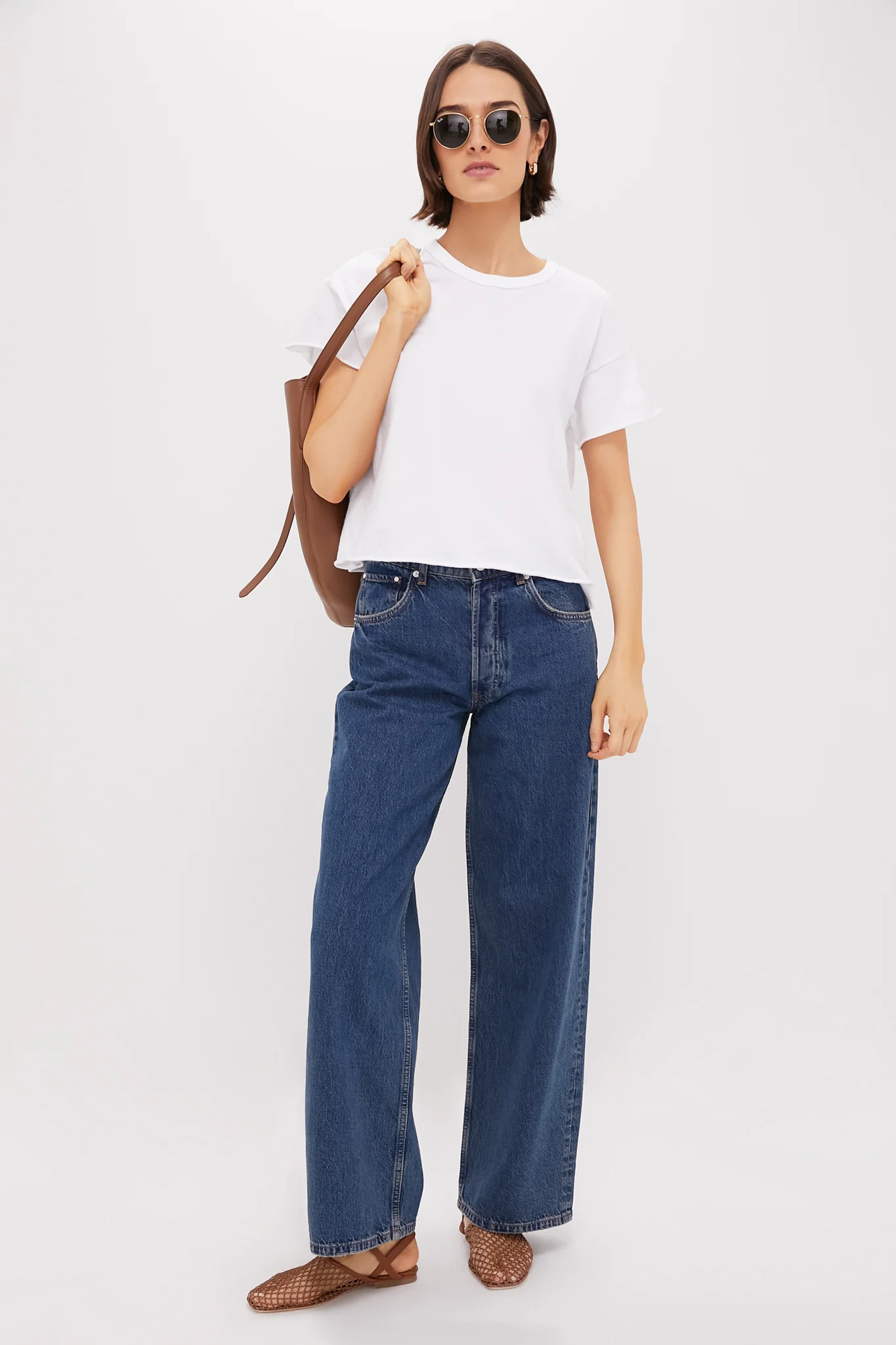 True White The Crop Tee - Image 2