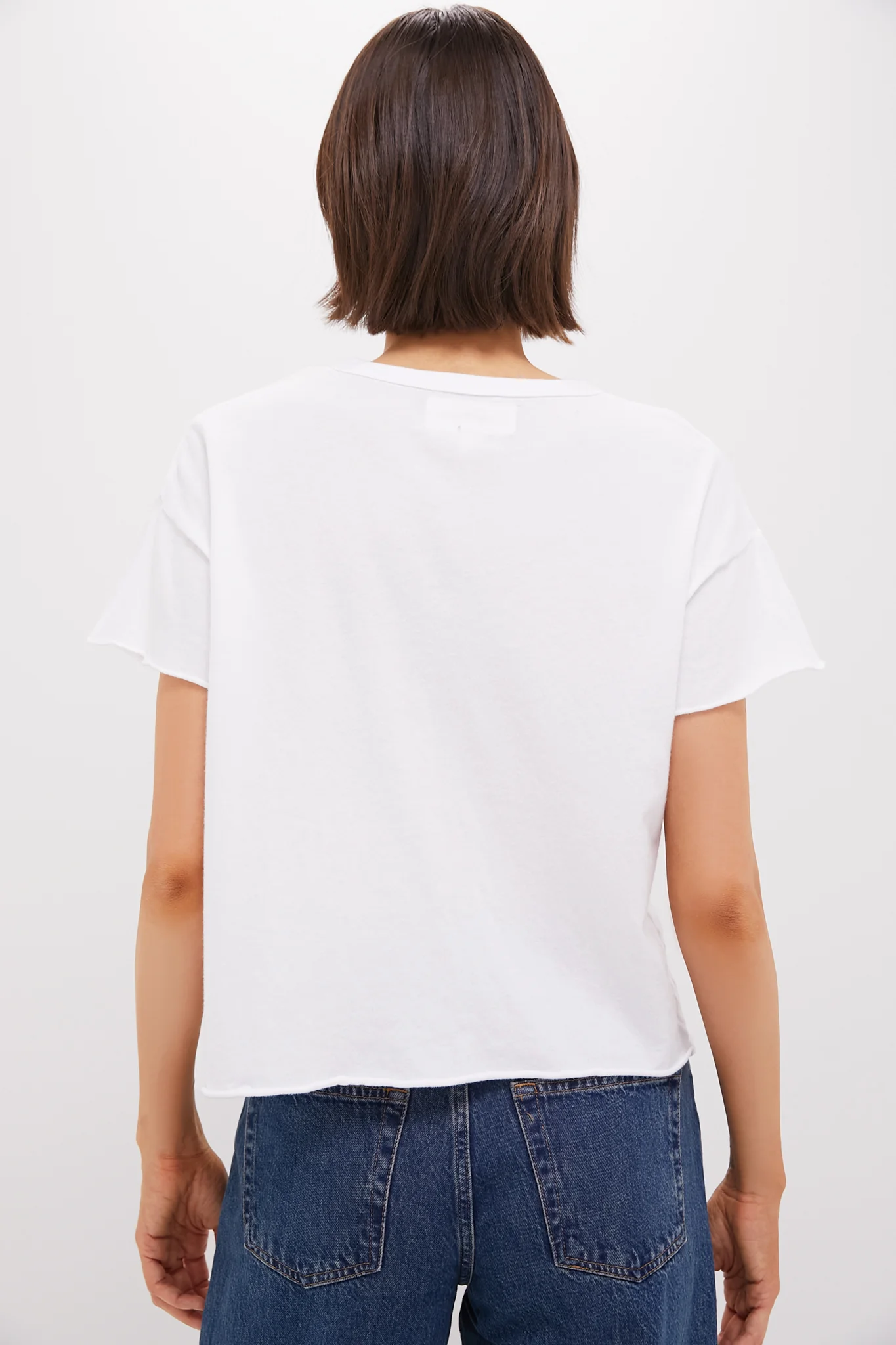 True White The Crop Tee - Image 4
