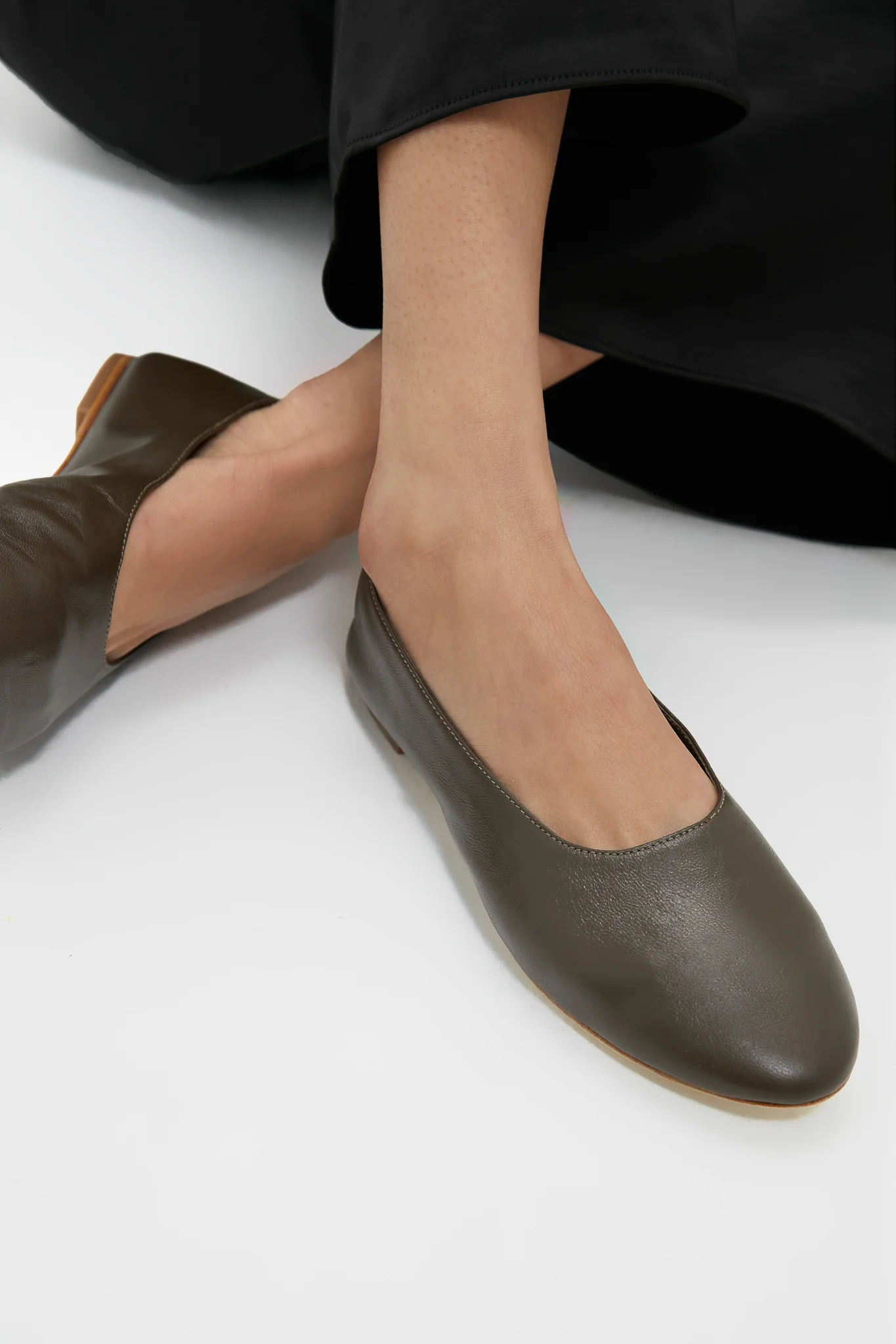 Truffle Alba Ballet Flat - Image 2
