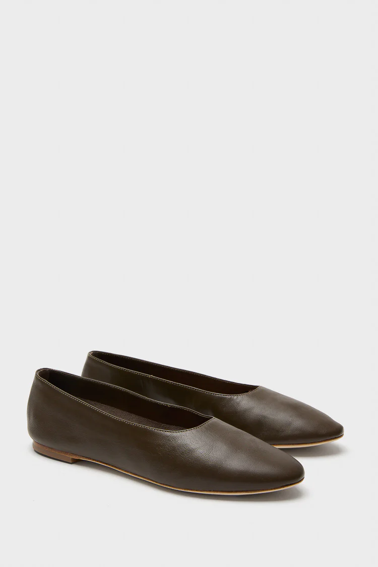 Truffle Alba Ballet Flat - Image 4
