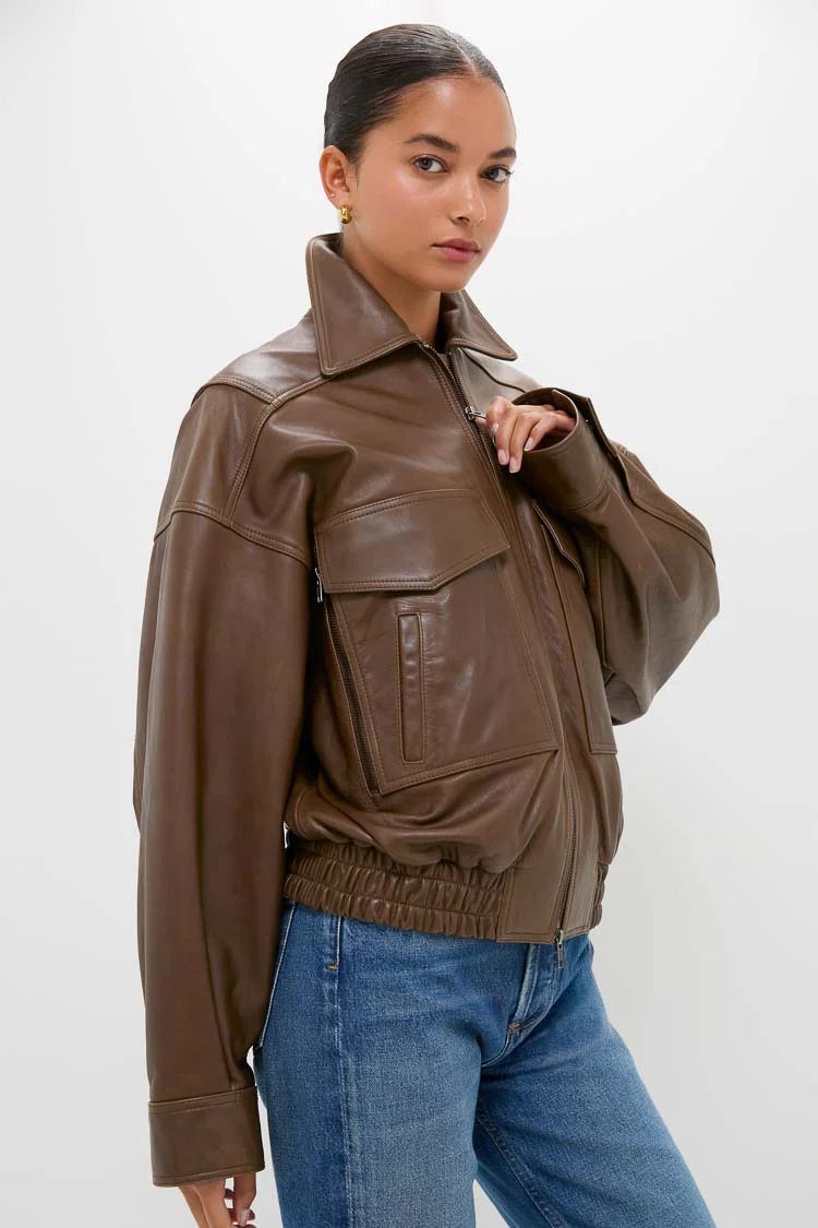 Truffle Eugene Leather Jacket - Image 3