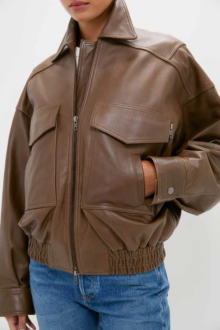 Truffle Eugene Leather Jacket - Image 5