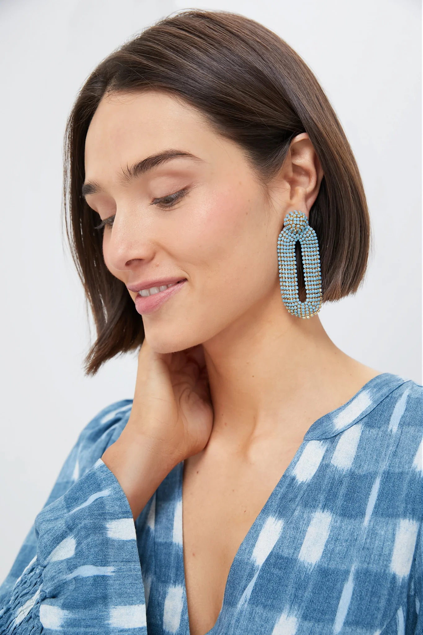 Turquoise Bianca Earrings - Image 2