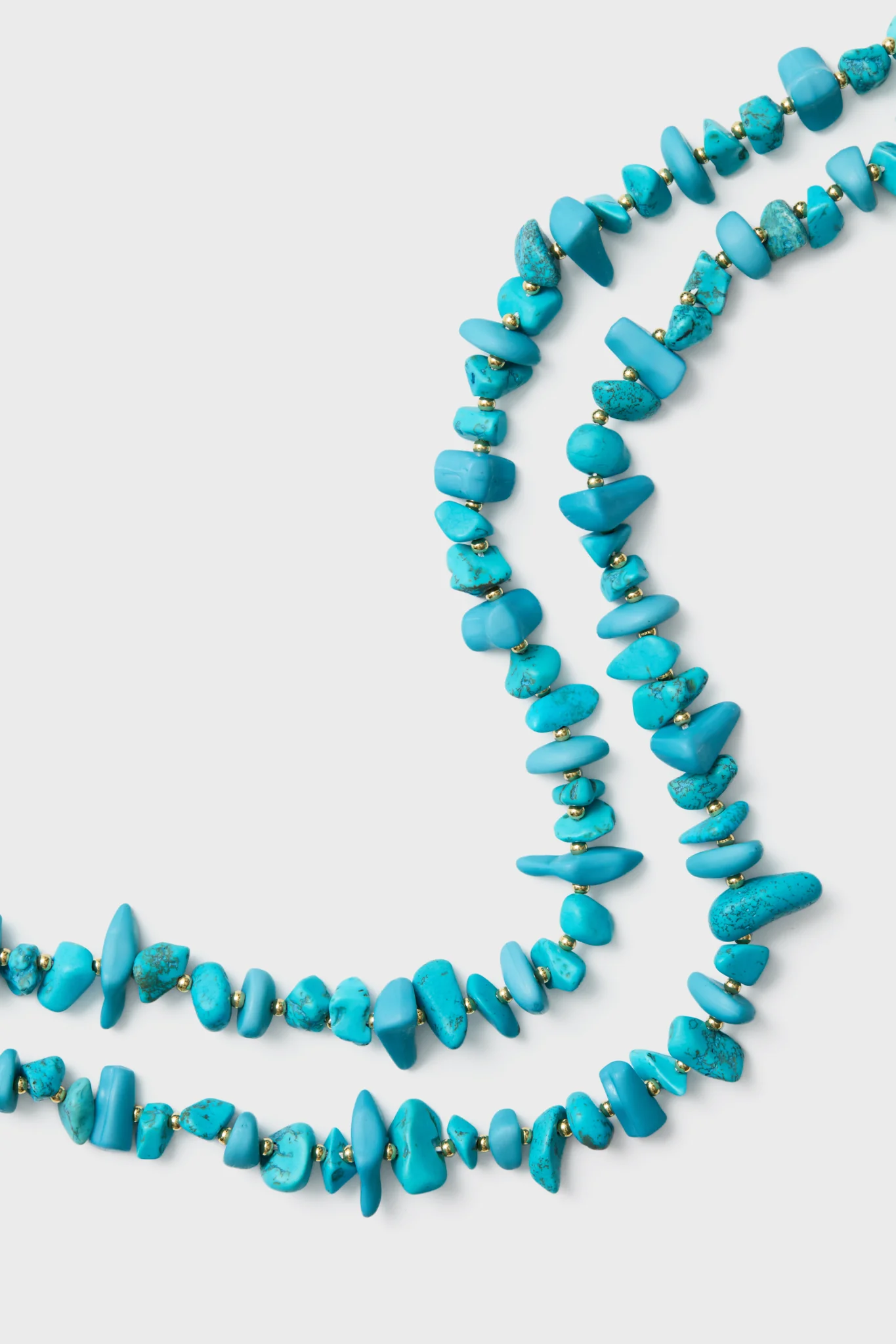 Turquoise Double Strand Mabel Necklace - Image 4