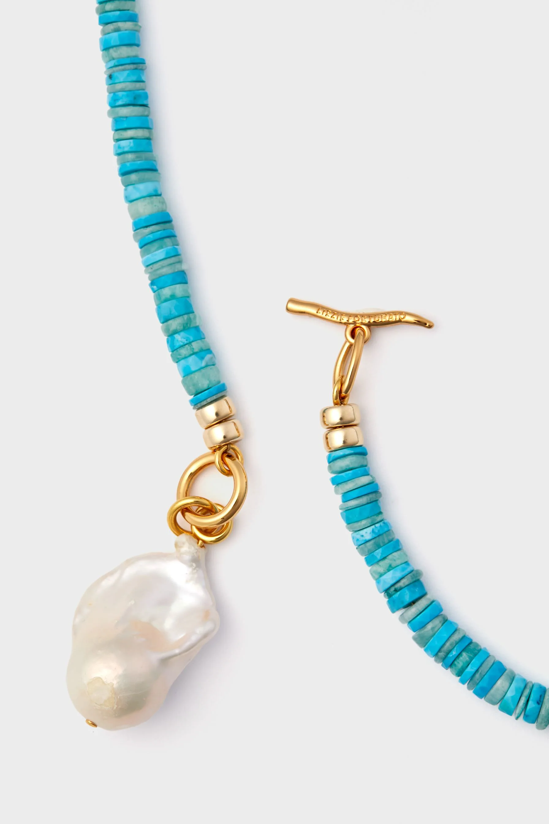 Turquoise Pearl Isle Necklace - Image 4