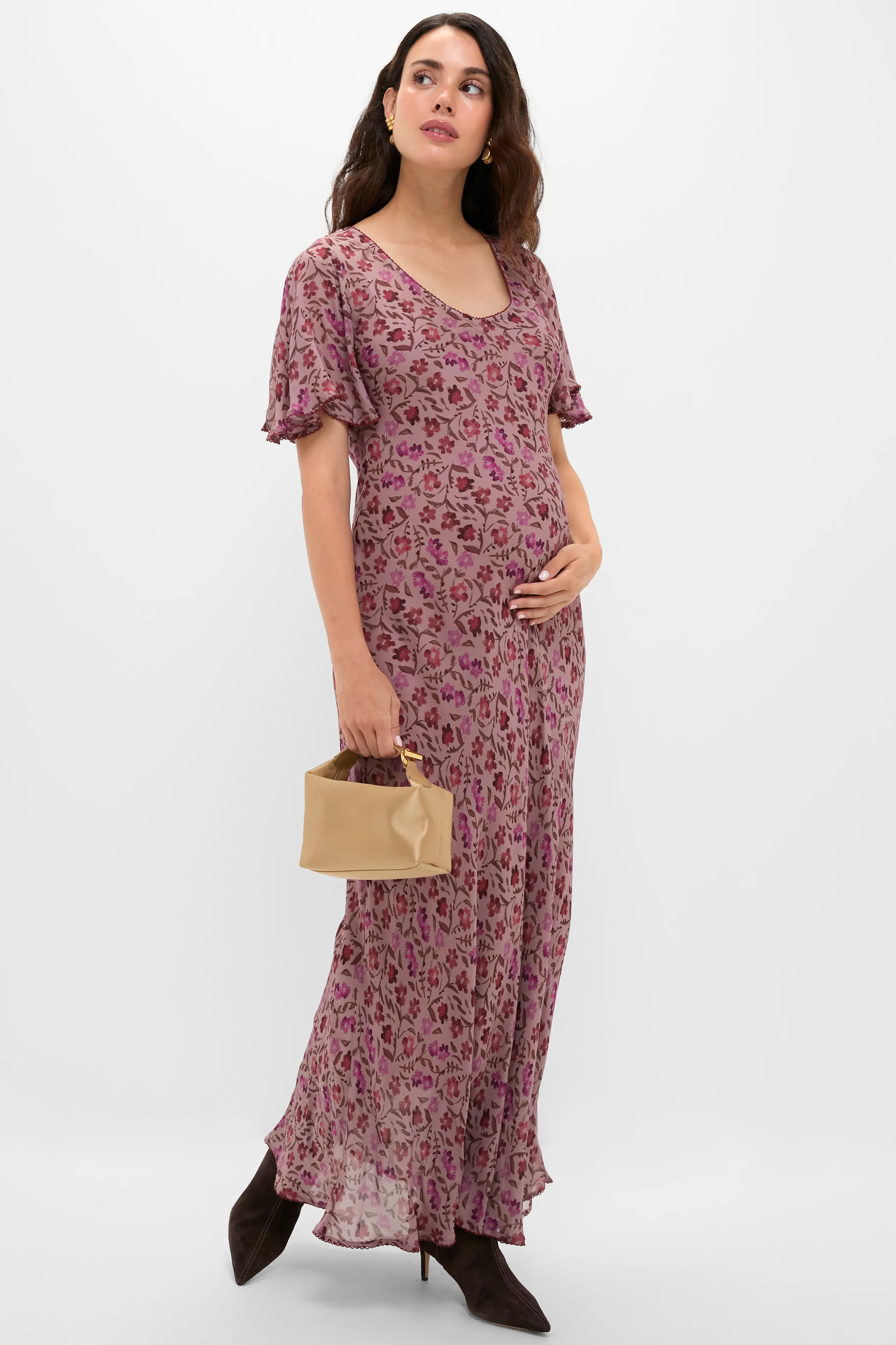 Twilight Mauve Floral Mirabelle Dress - Image 2