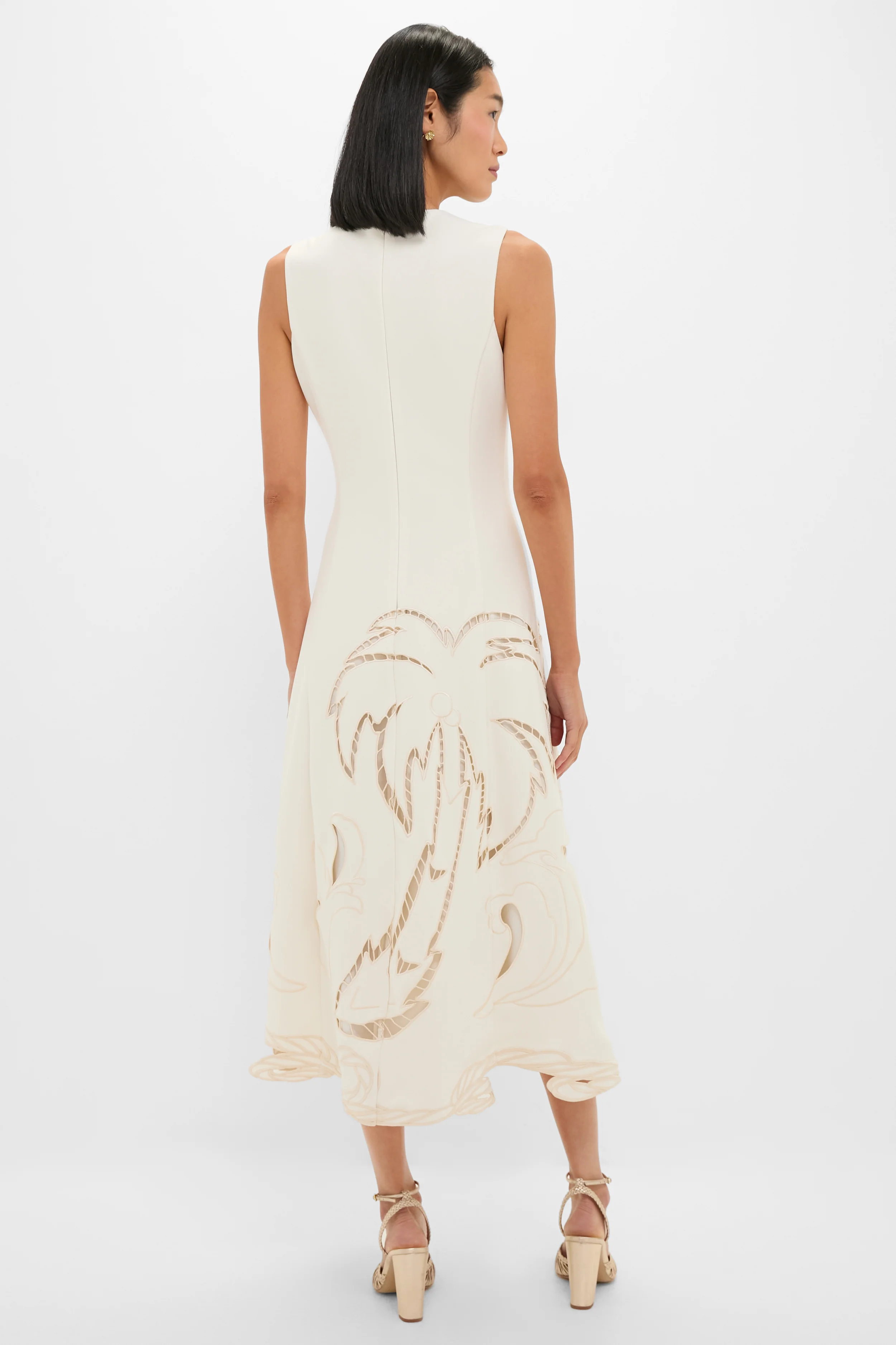 Vanilla Cleo Applique Sleeveless Midi Dress - Image 4