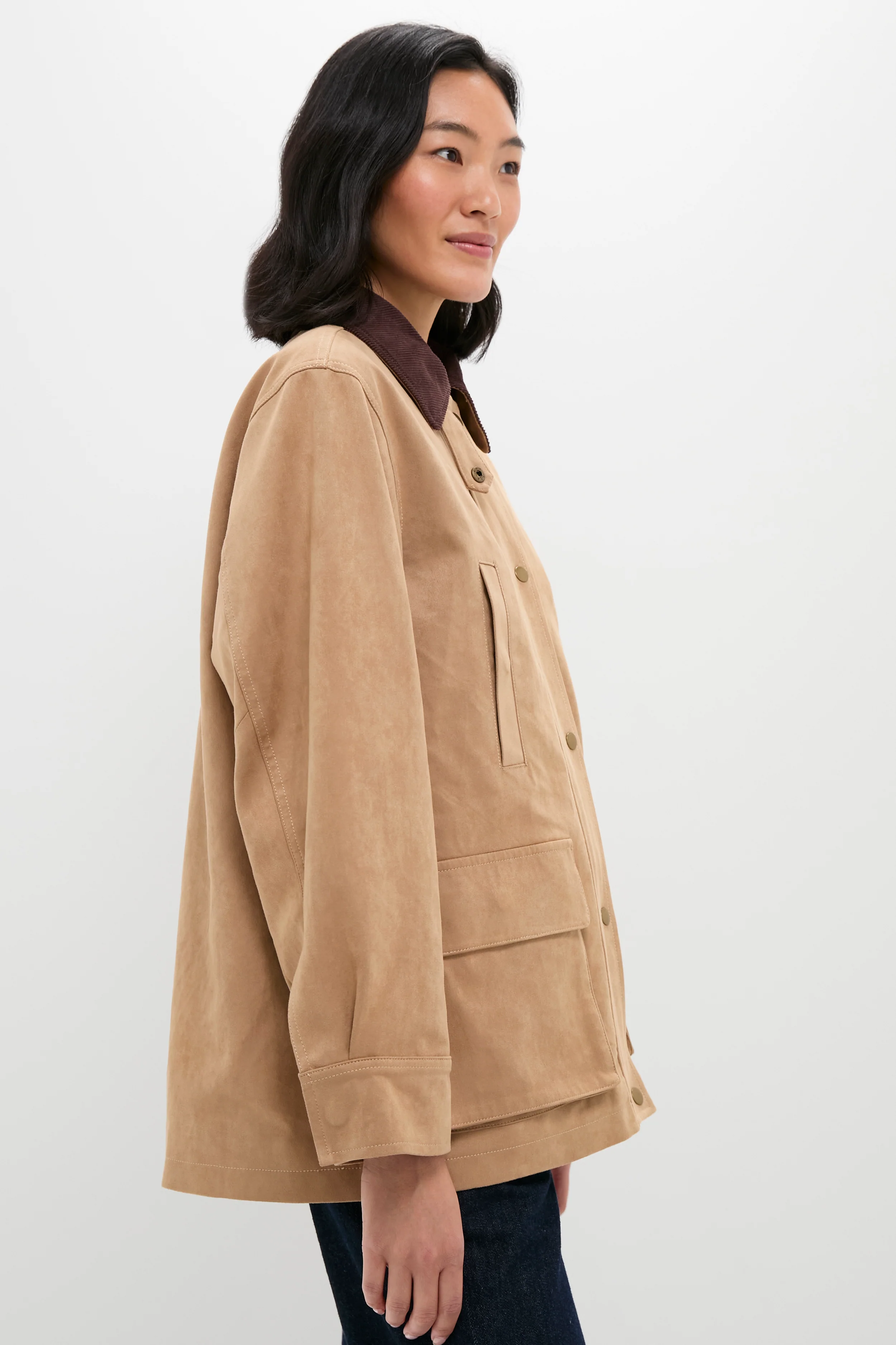 Vegan Suede Barnaby Barn Jacket - Image 3