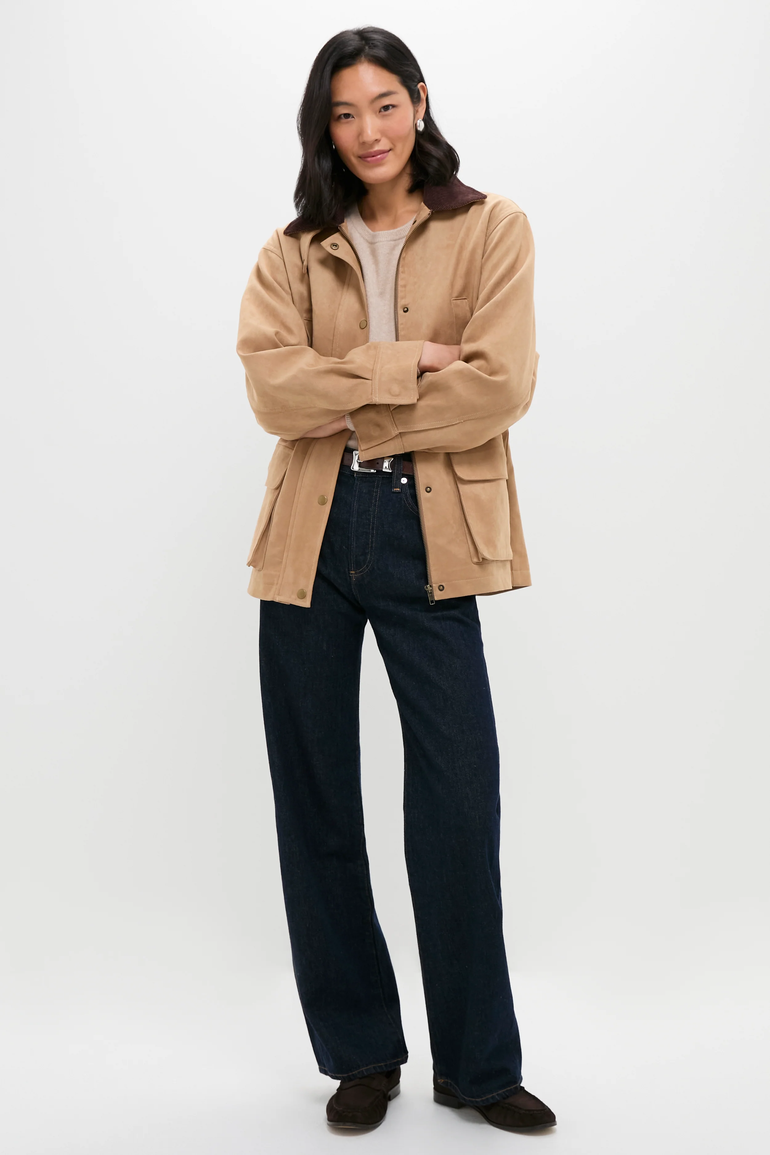 Vegan Suede Barnaby Barn Jacket - Image 6