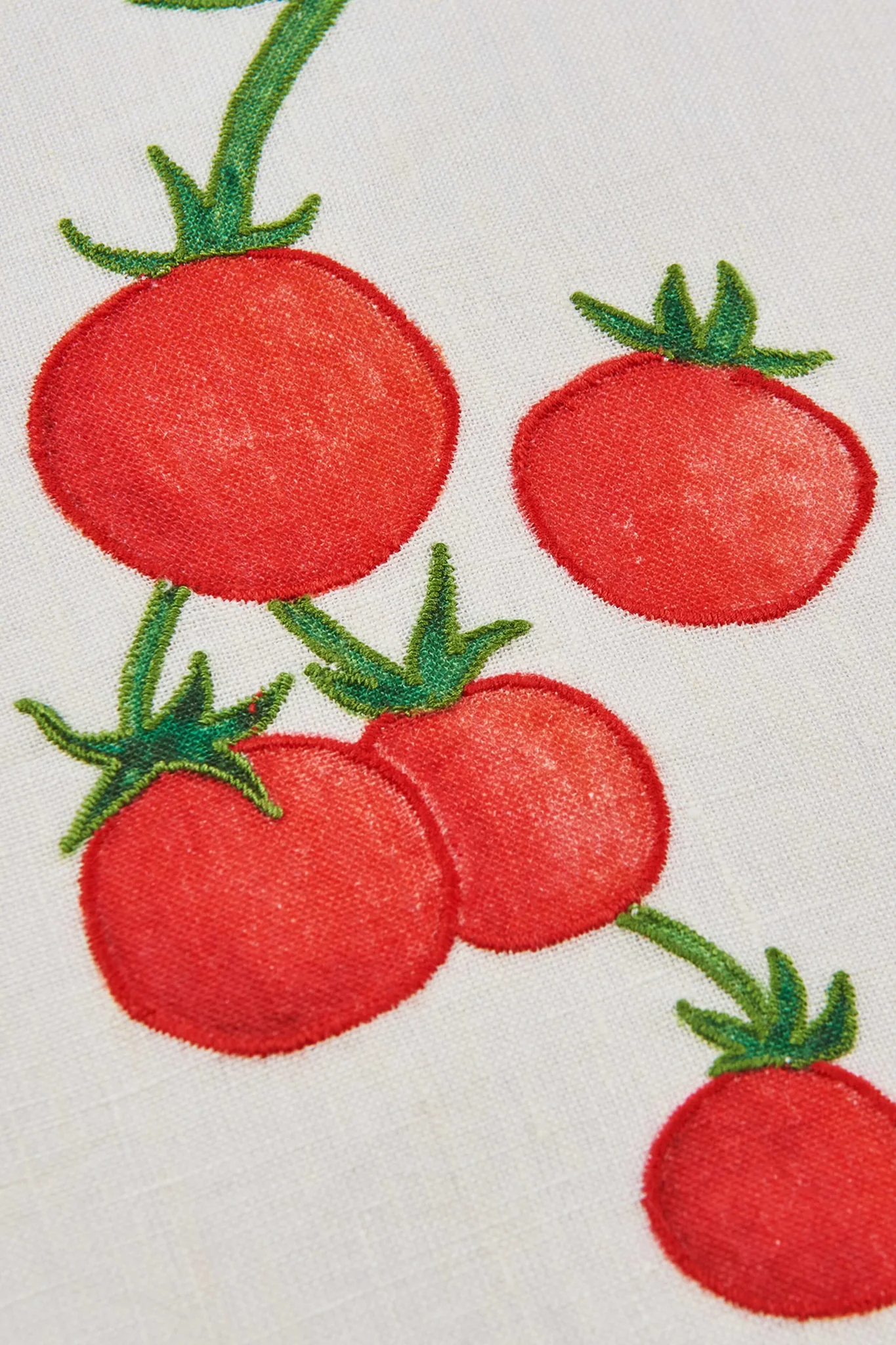 Vegetables Linen Embroidered Napkins - Image 3