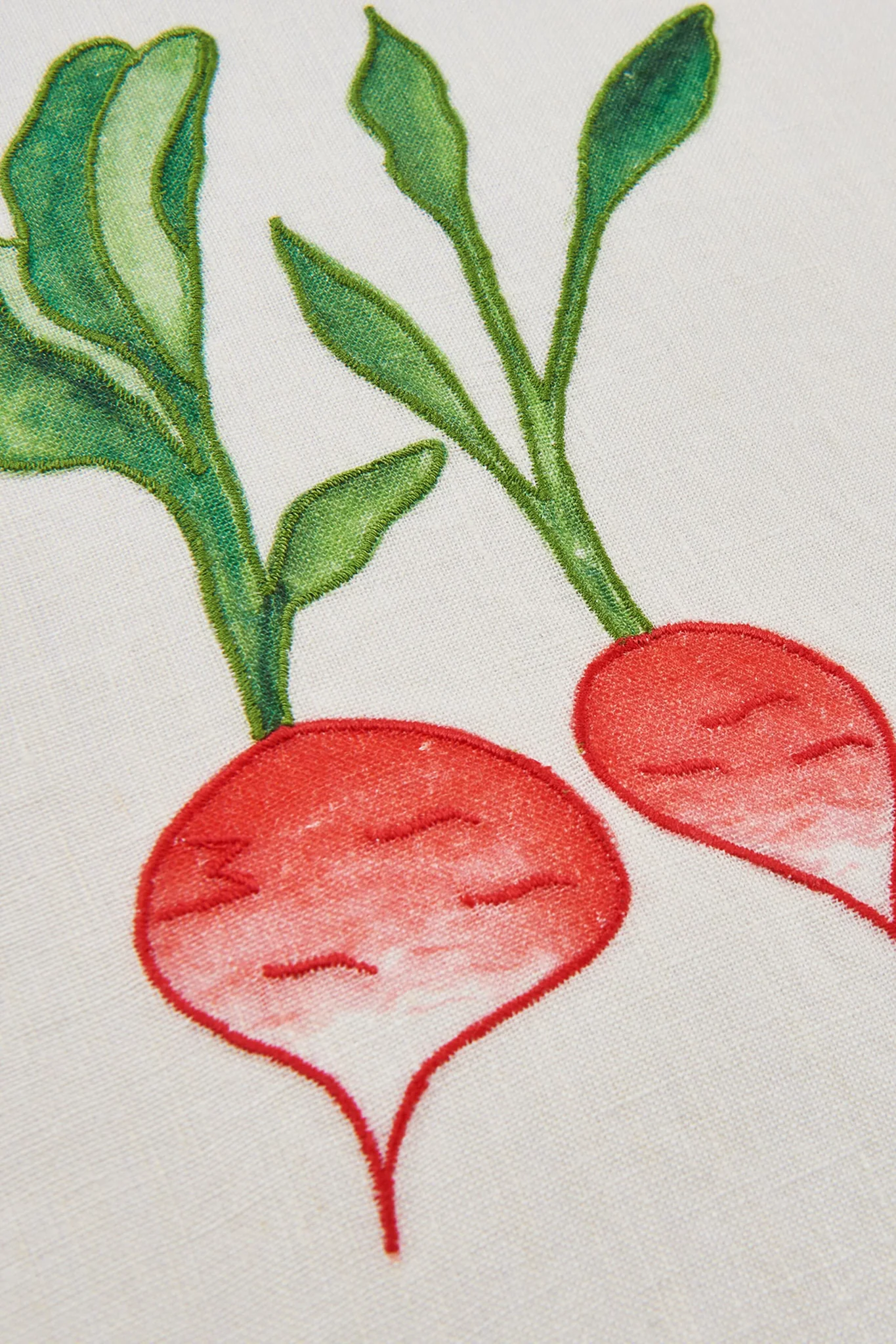 Vegetables Linen Embroidered Napkins - Image 4