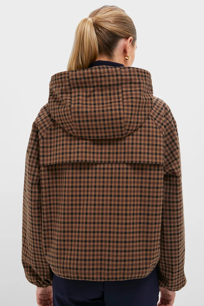 Vicuna Gingham Audrey Showerproof Jacket - Image 4