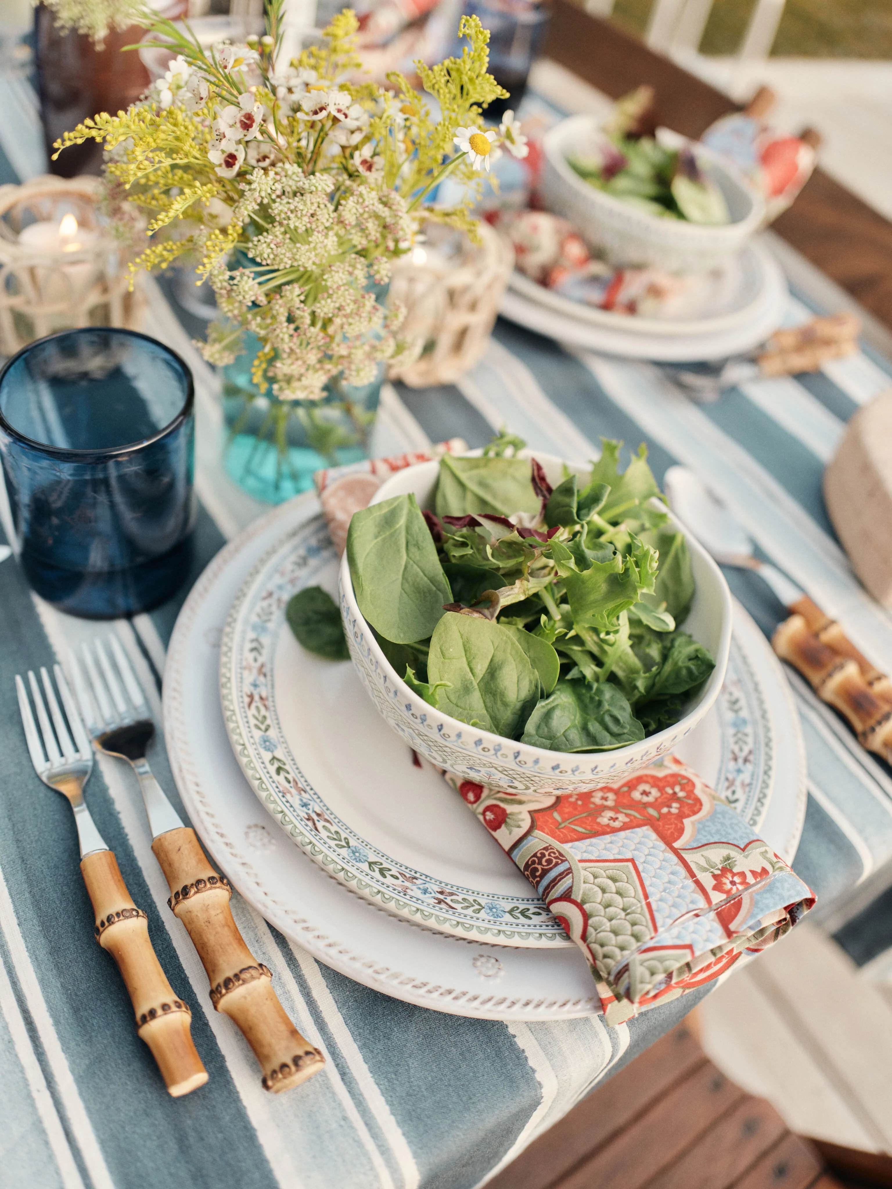 Villa Seville Salad Plate Chambray - Image 2