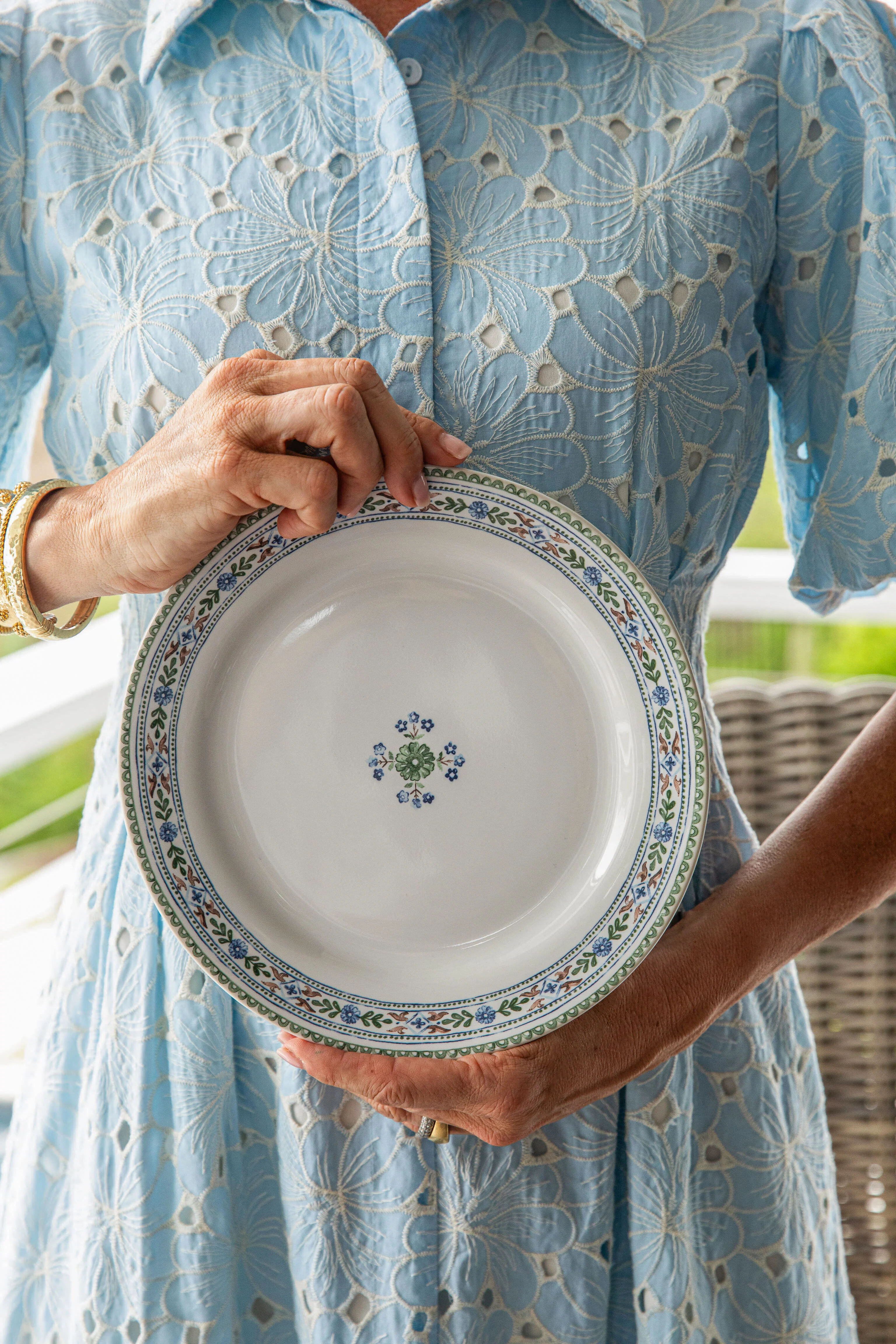 Villa Seville Salad Plate Chambray - Image 4