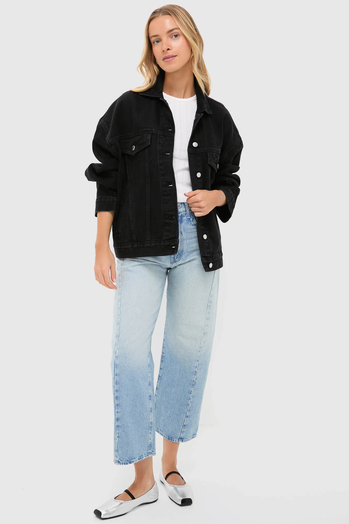 Vintage Black Sia Denim Jacket - Image 2